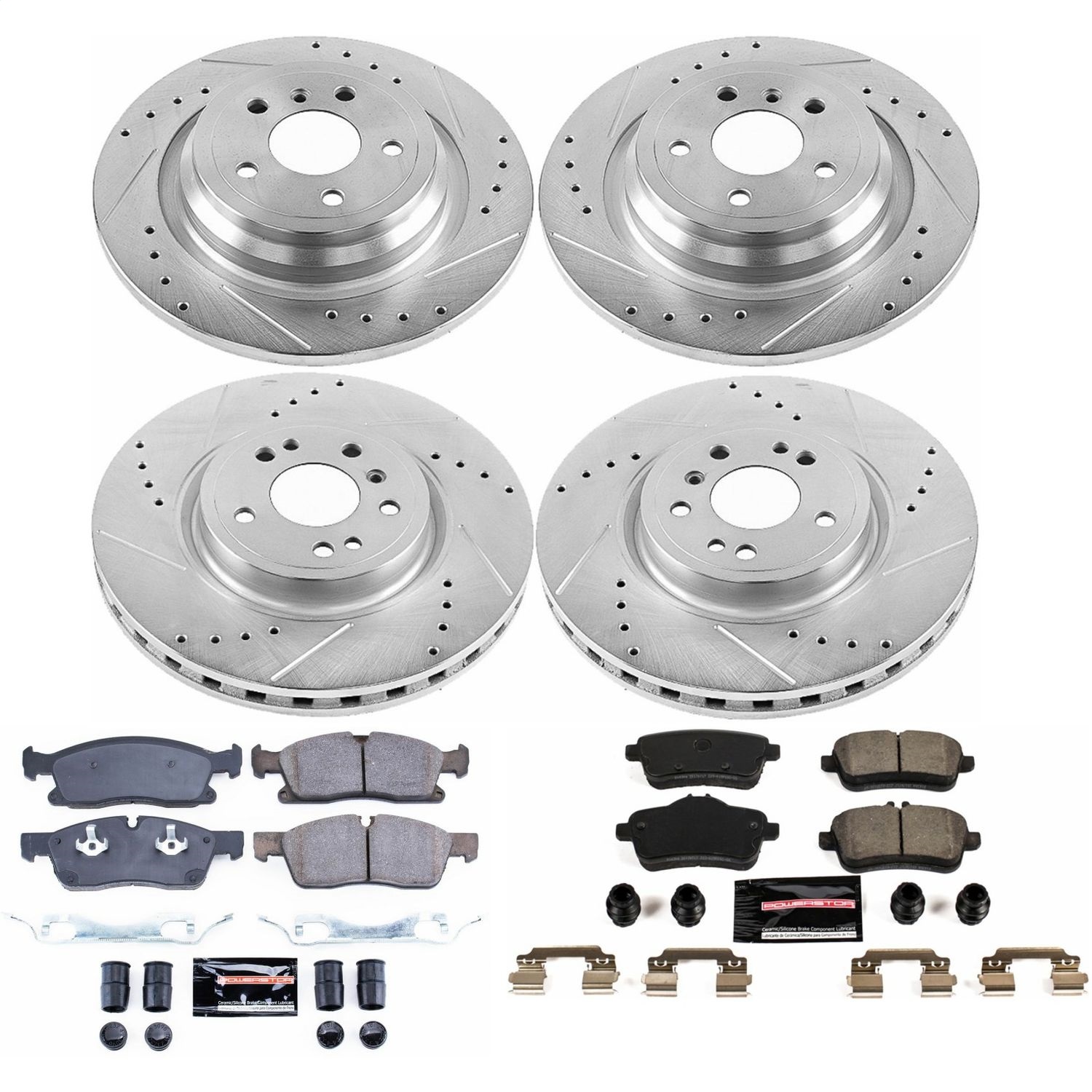 Power Stop - K7441 - Front and Rear - Disc Brake Pad and Rotor Kit