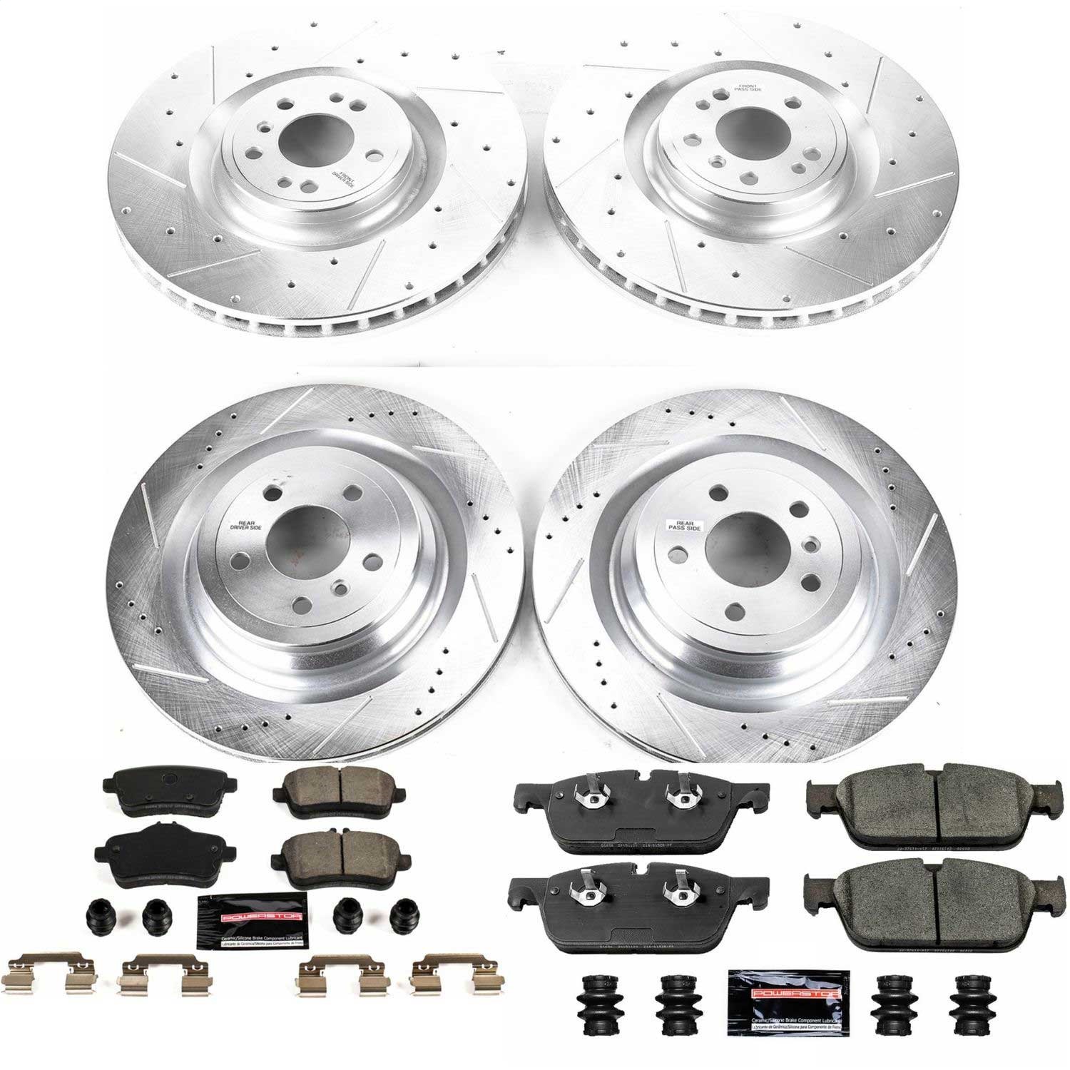 Power Stop - K7443 - Front and Rear - Disc Brake Pad and Rotor Kit
