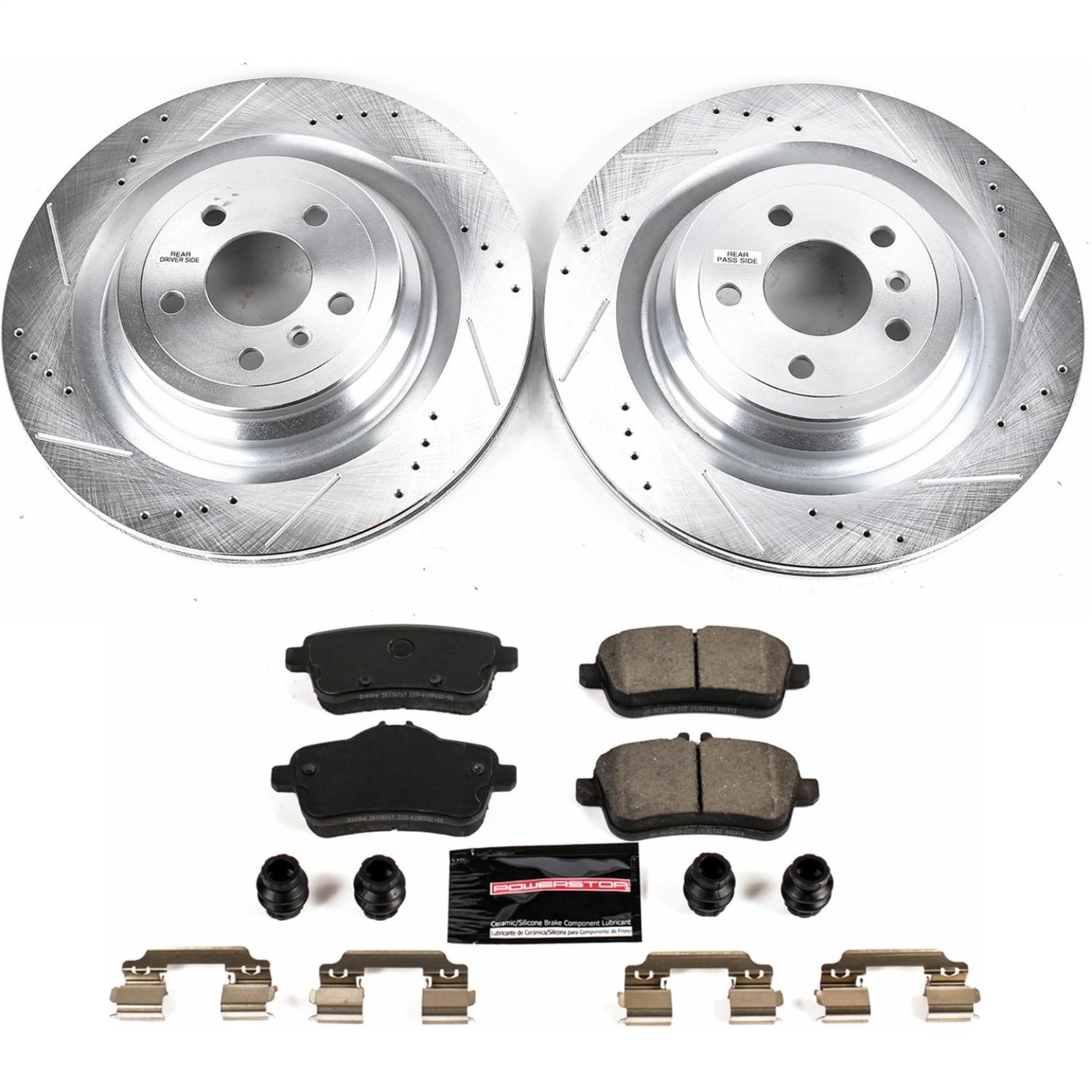 Power Stop - K7448 - Rear - Disc Brake Pad and Rotor Kit