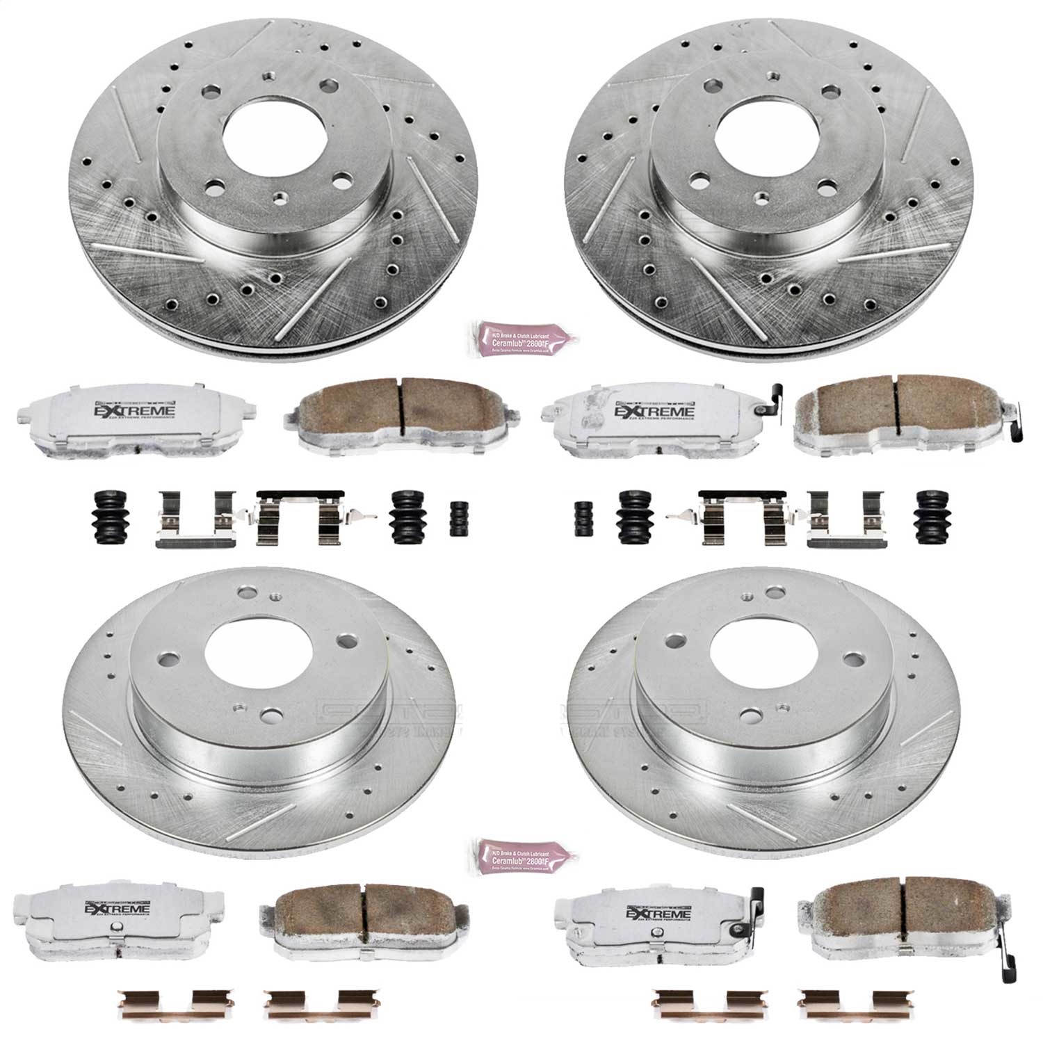 Power Stop - K750-26 - Front and Rear - Disc Brake Pad and Rotor Kit