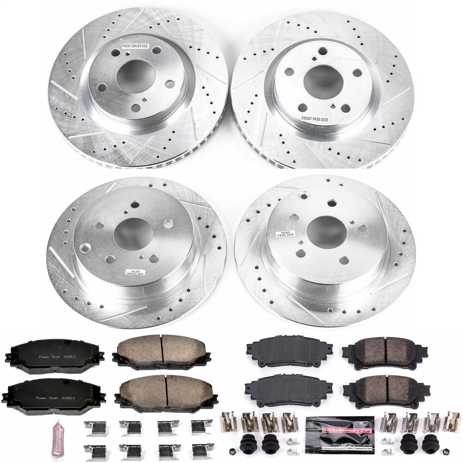 Power Stop - K7503 - Front and Rear - Disc Brake Pad and Rotor Kit