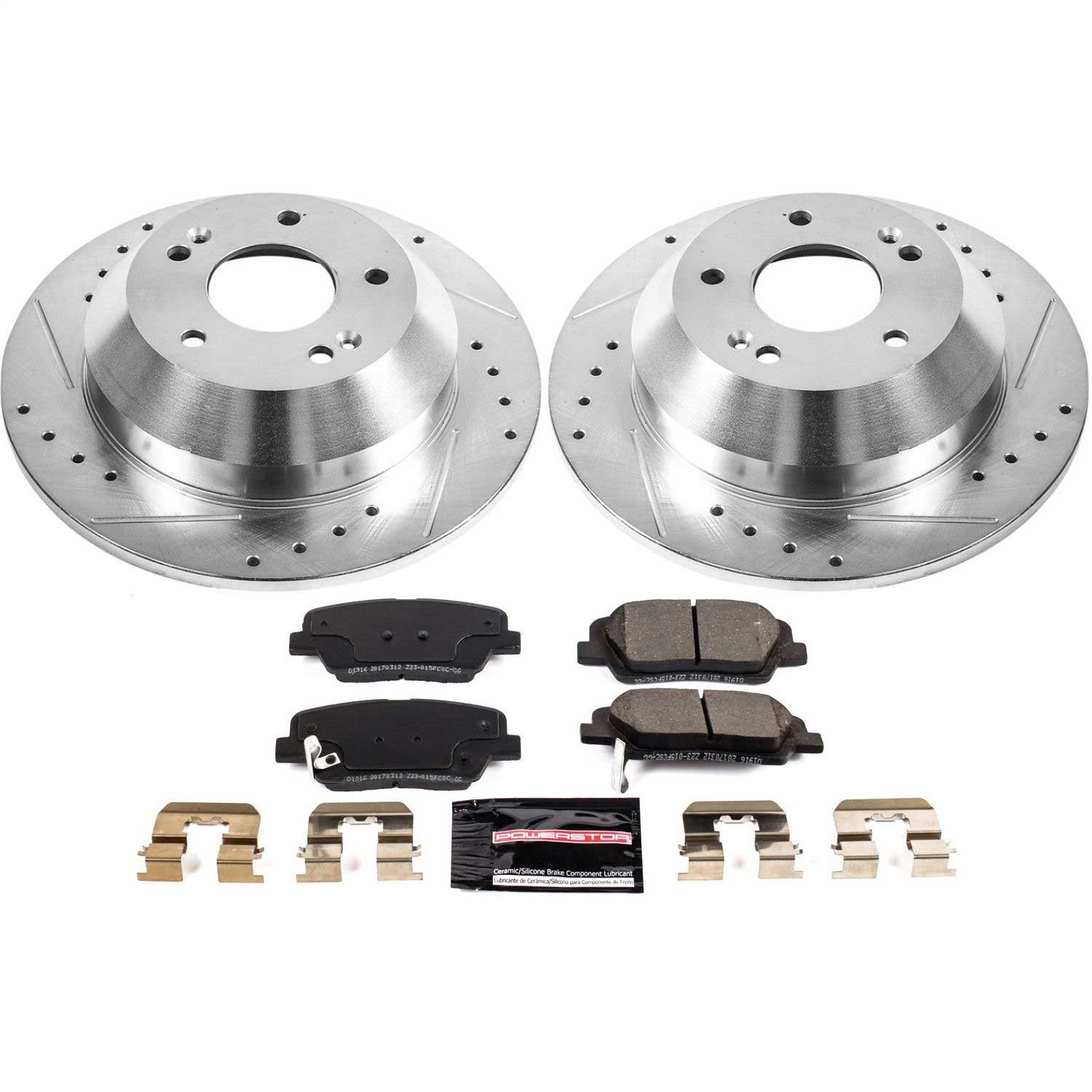 Power Stop - K7507 - Rear - Disc Brake Pad and Rotor Kit