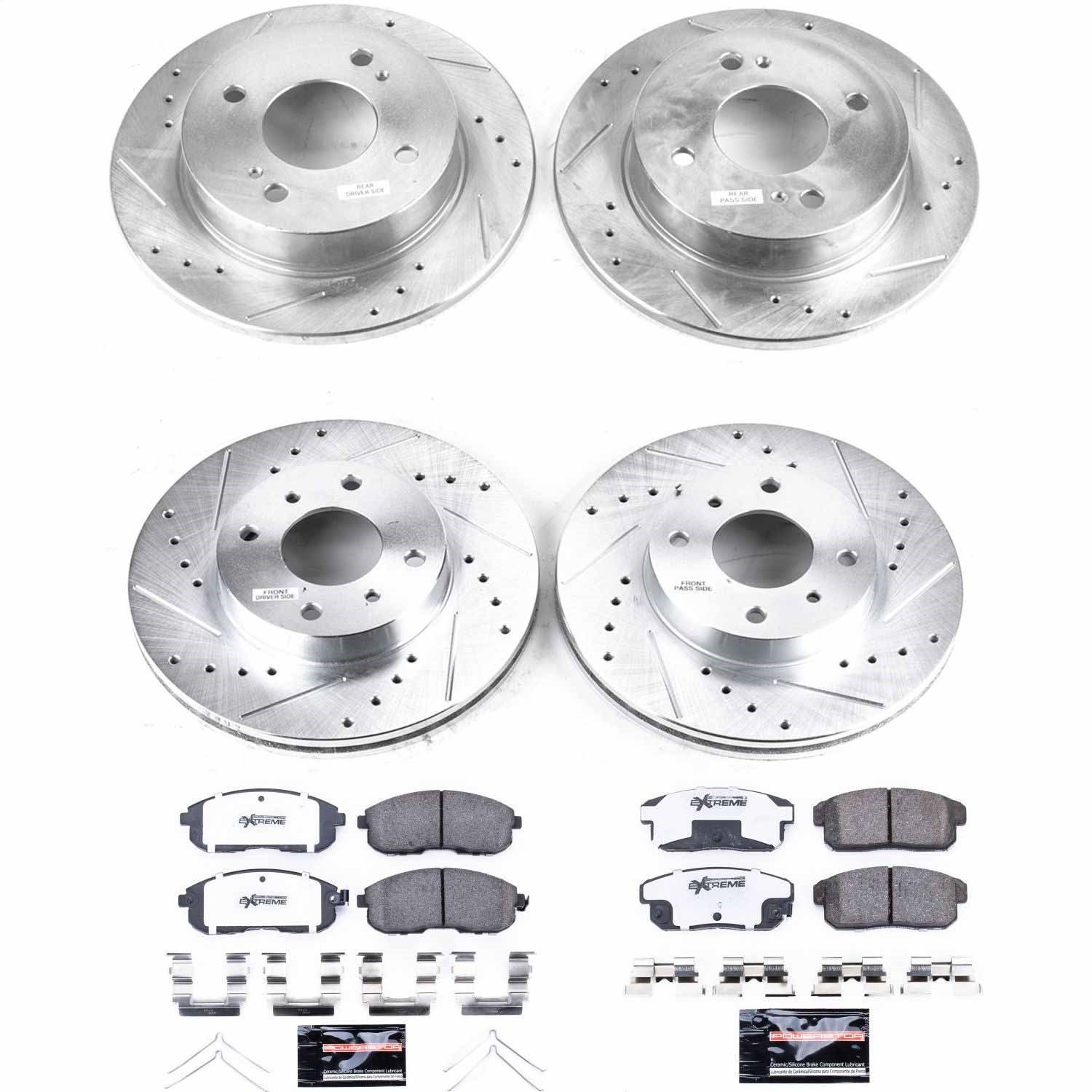 Power Stop - K751-26 - Front and Rear - Disc Brake Pad and Rotor Kit
