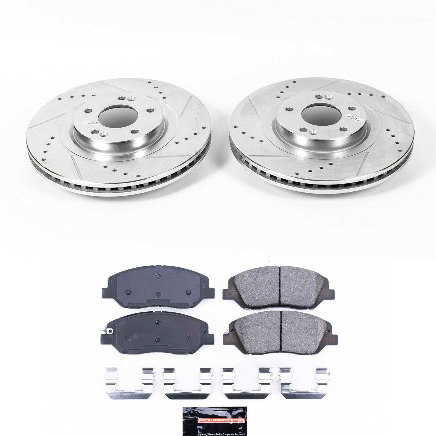 Power Stop - K7513 - Front - Disc Brake Pad and Rotor Kit