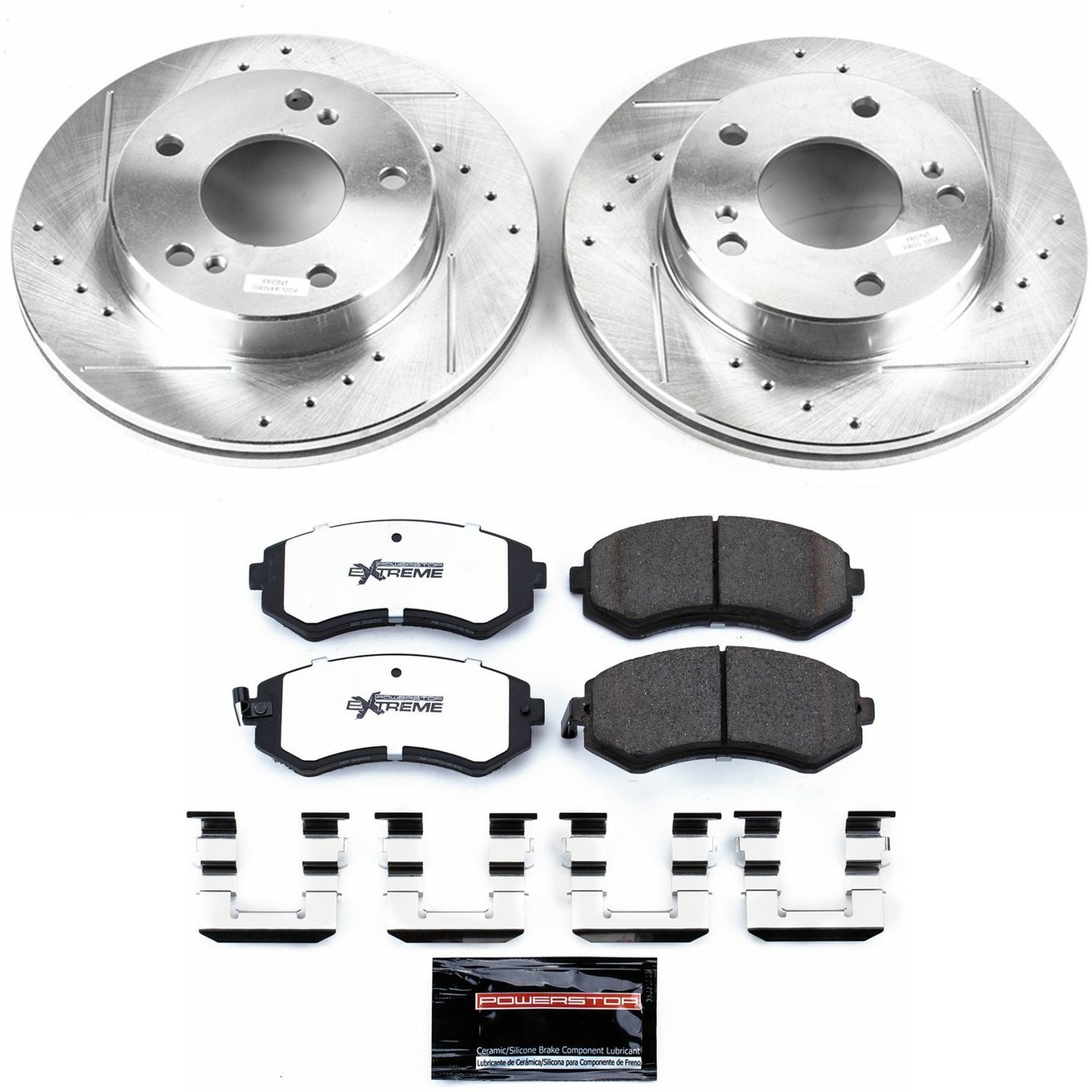 Power Stop - K754-26 - Front - Disc Brake Pad and Rotor Kit