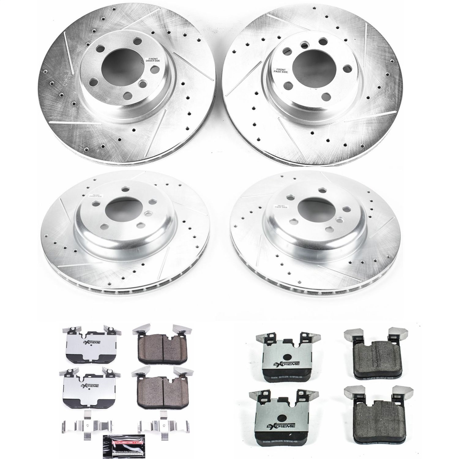 Power Stop - K7547-26 - Front and Rear - Disc Brake Pad and Rotor Kit