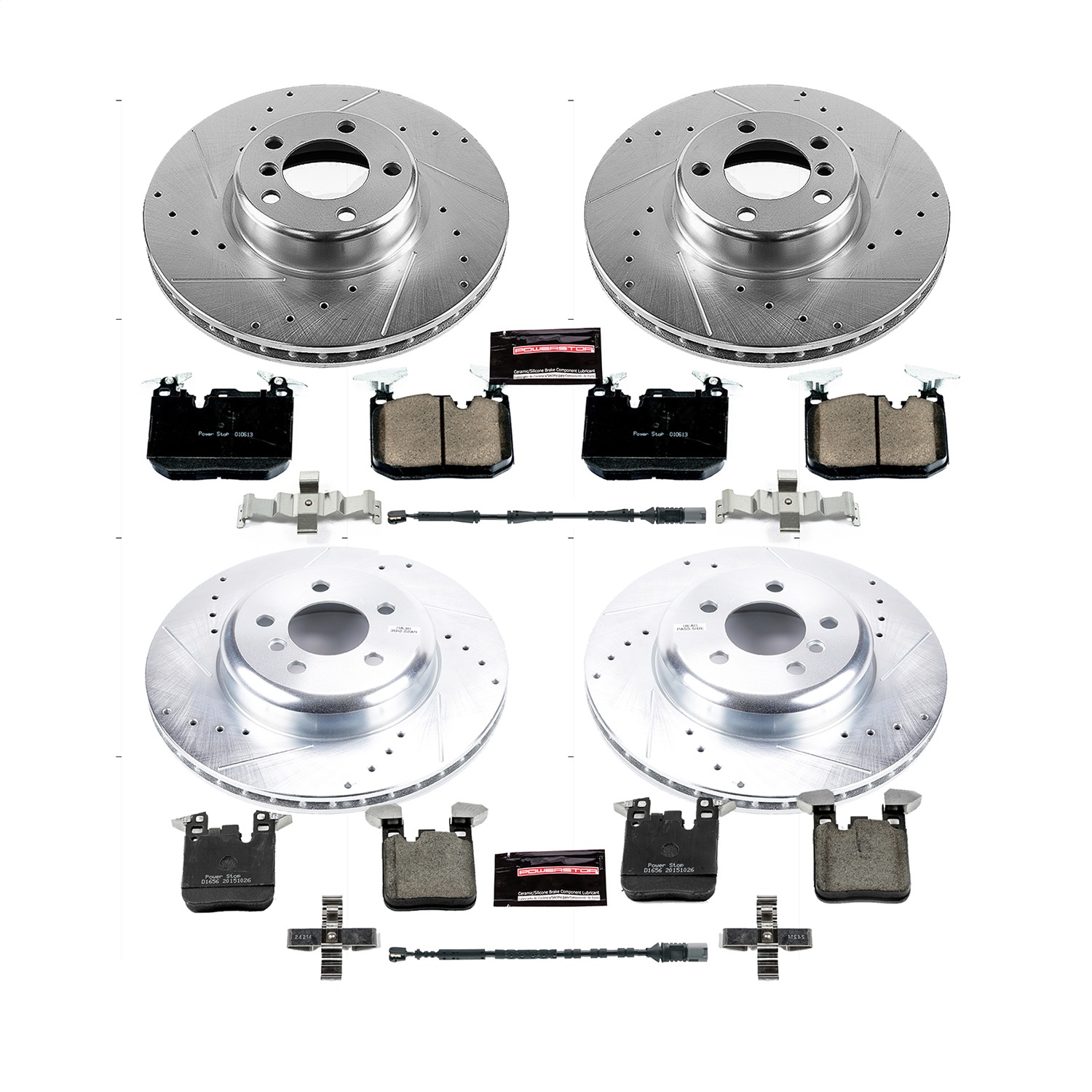 Power Stop - K7547 - Front and Rear - Disc Brake Pad and Rotor Kit