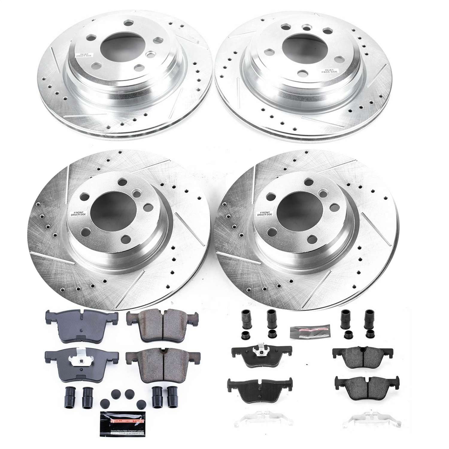 Power Stop - K7548 - Front and Rear - Disc Brake Pad and Rotor Kit