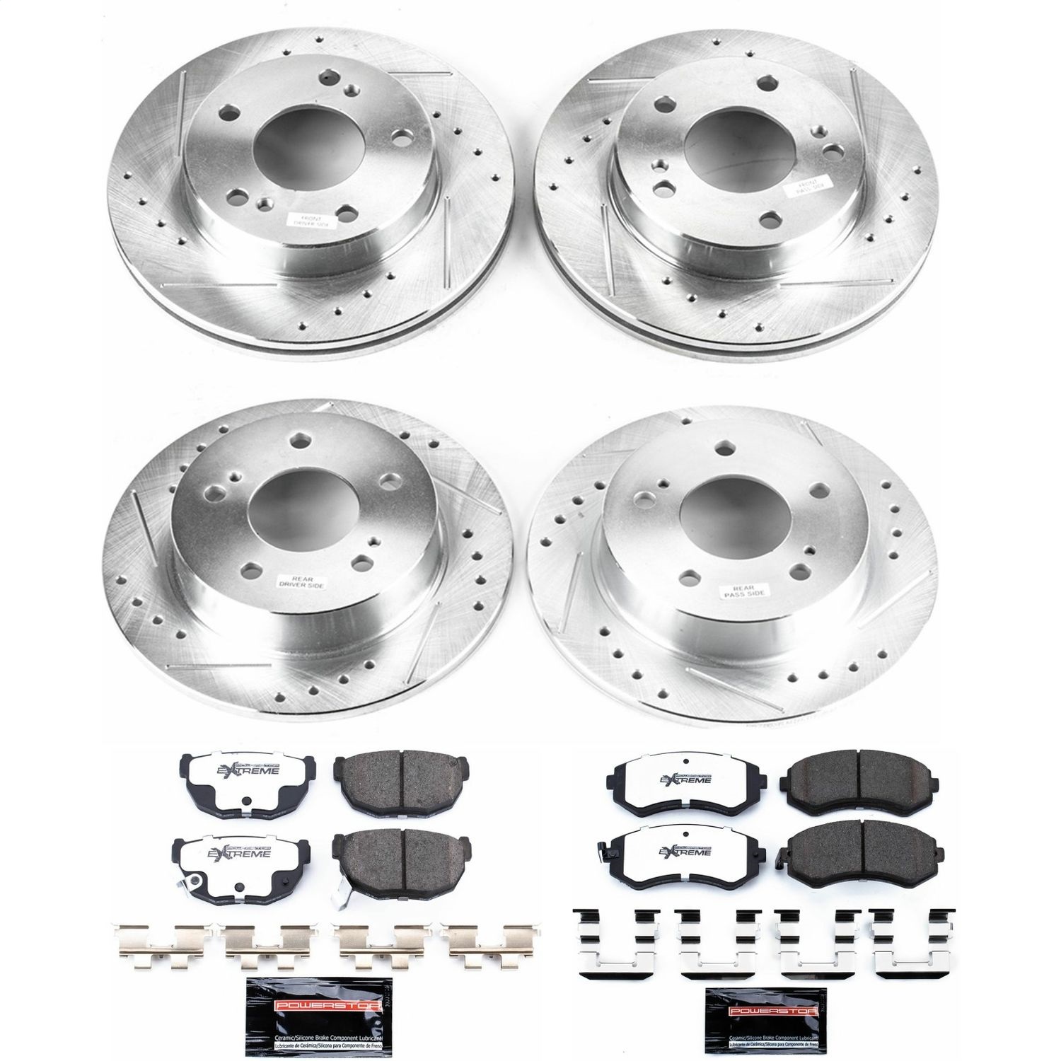 Power Stop - K755-26 - Front and Rear - Disc Brake Pad and Rotor Kit