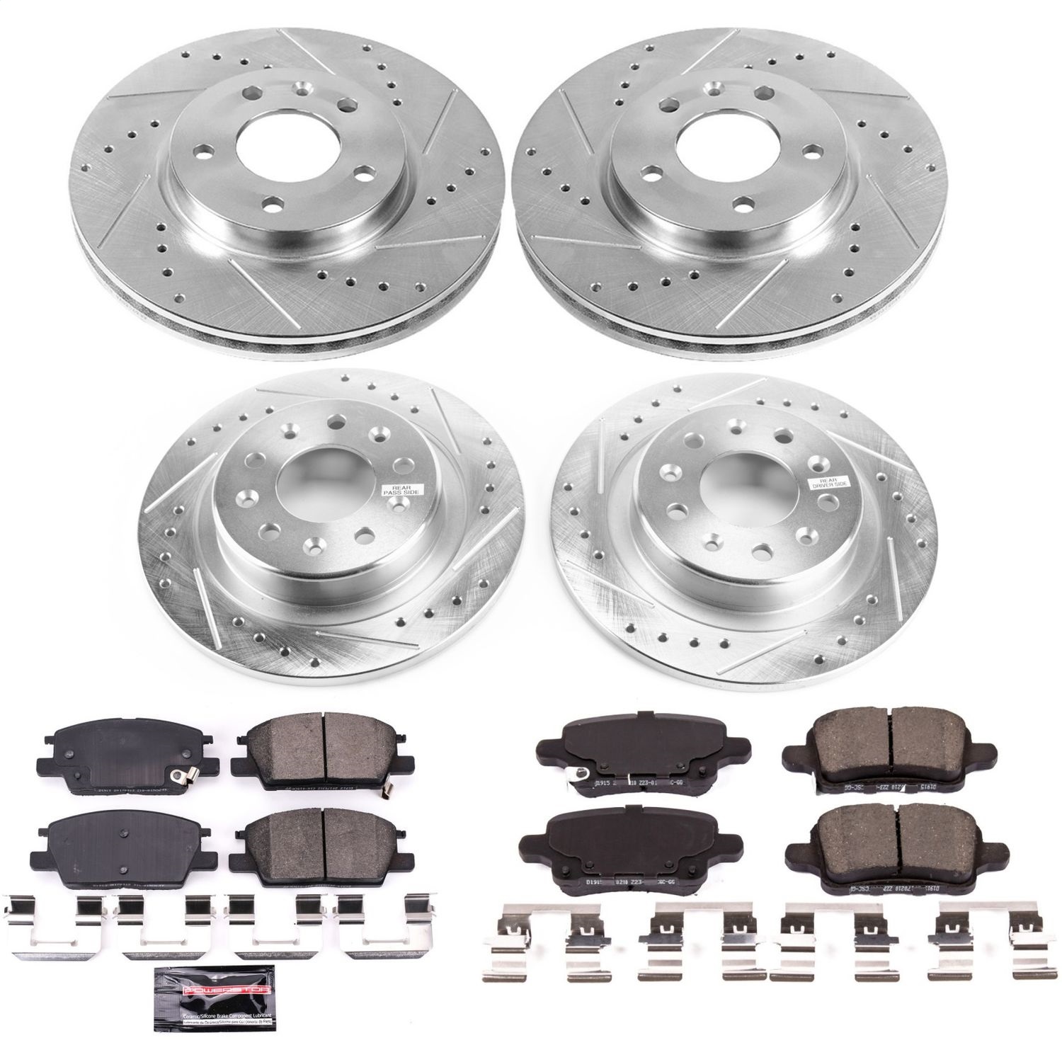 Power Stop - K7564 - Front and Rear - Disc Brake Pad and Rotor Kit