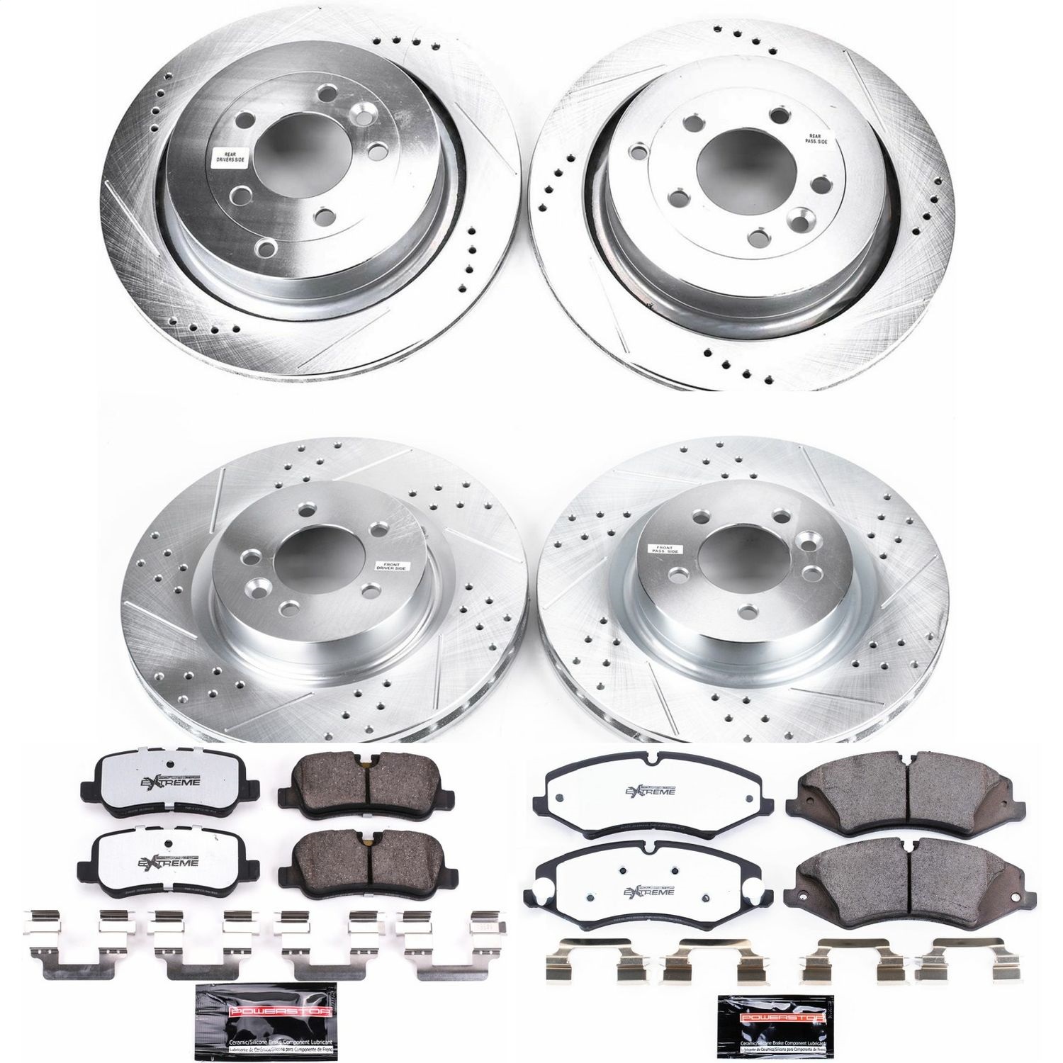 Power Stop - K7599-36 - Front and Rear - Disc Brake Pad and Rotor Kit