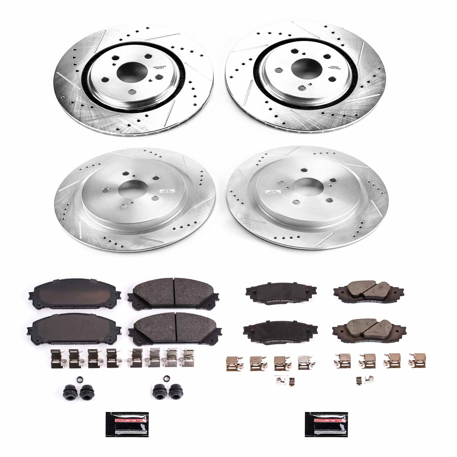 Power Stop - K7606 - Front and Rear - Disc Brake Pad and Rotor Kit