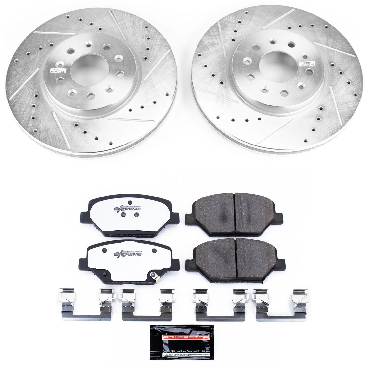 Power Stop - K7661-26 - Front - Disc Brake Pad and Rotor Kit