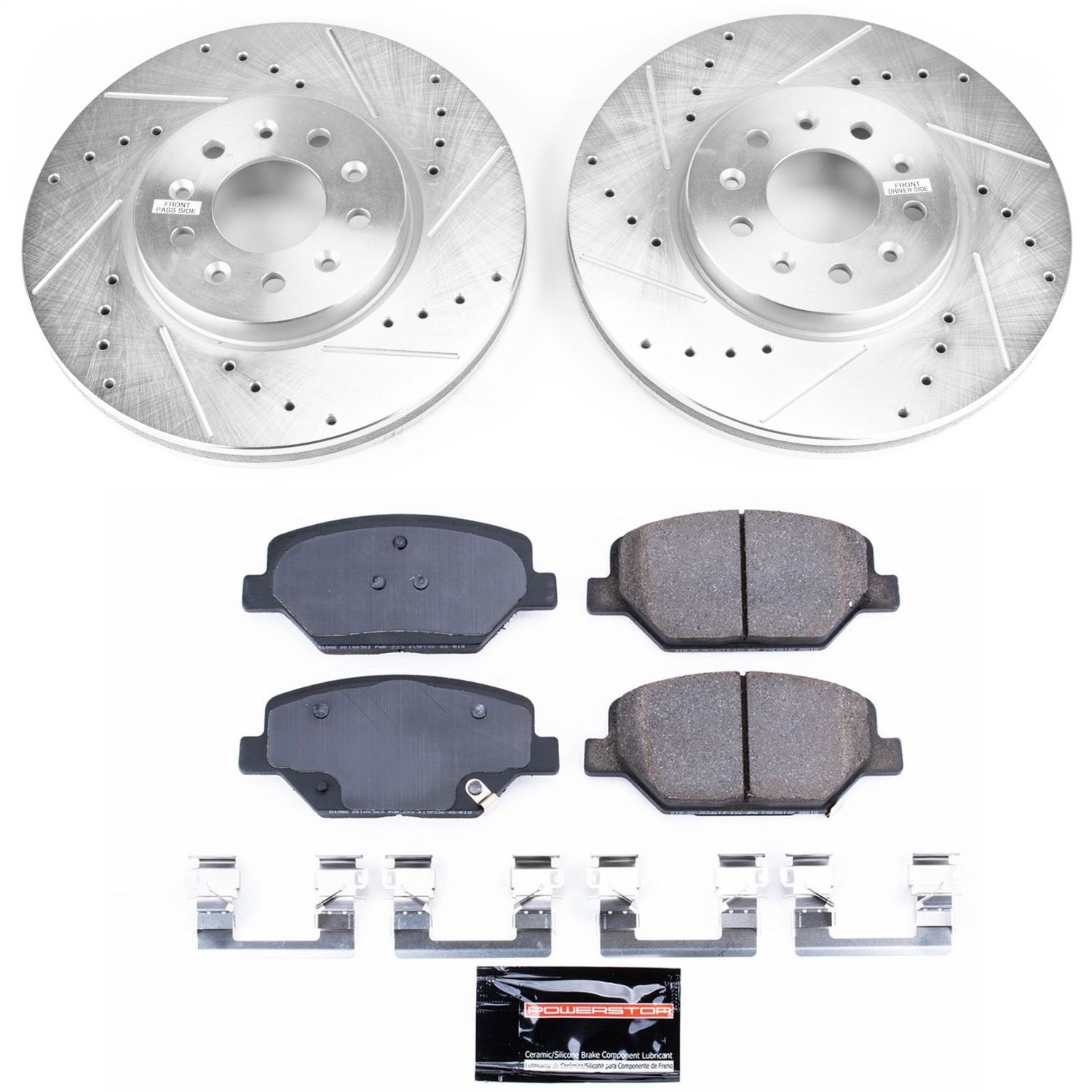 Power Stop - K7661 - Front - Disc Brake Pad and Rotor Kit