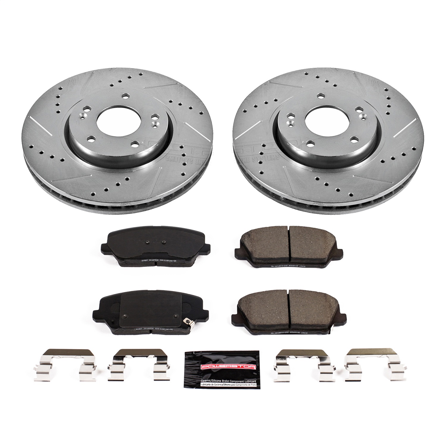 Power Stop - K7673 - Front - Disc Brake Pad and Rotor Kit