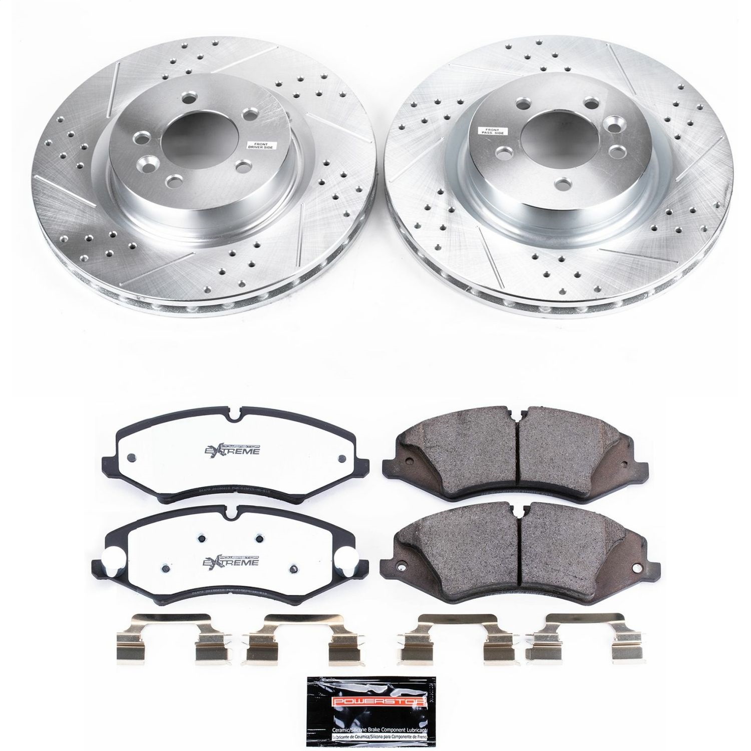 Power Stop - K7683-36 - Front - Disc Brake Pad and Rotor Kit