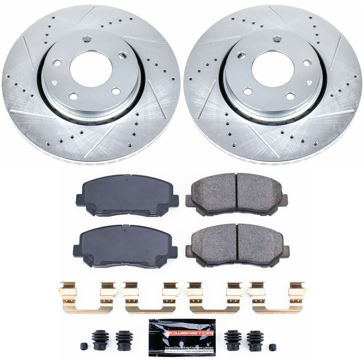 Power Stop - K7689 - Front - Disc Brake Pad and Rotor Kit