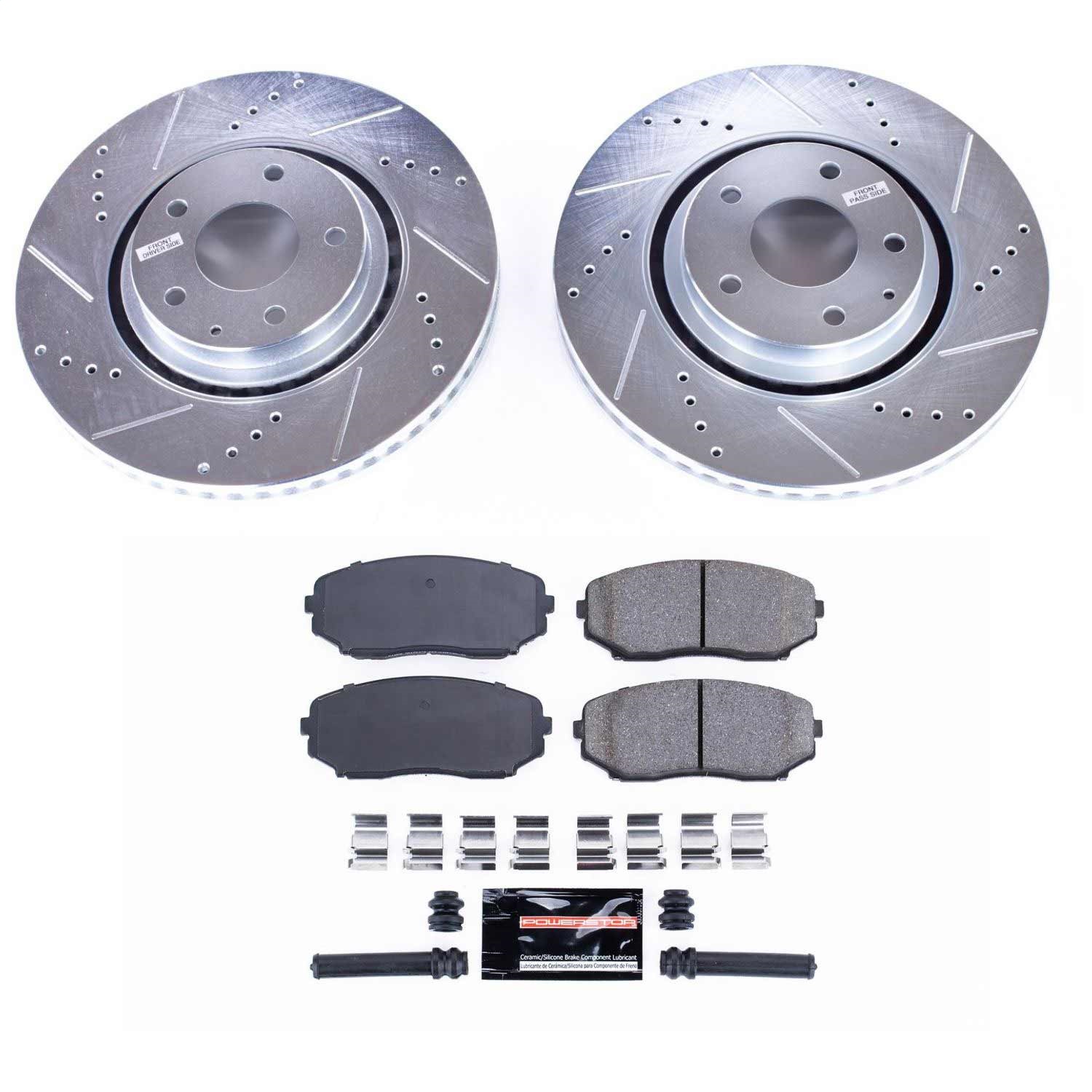 Power Stop - K7690 - Front - Disc Brake Pad and Rotor Kit