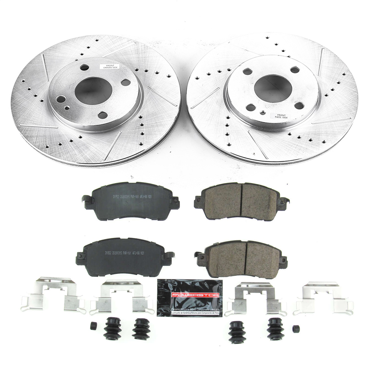 Power Stop - K7700 - Front - Disc Brake Pad and Rotor Kit