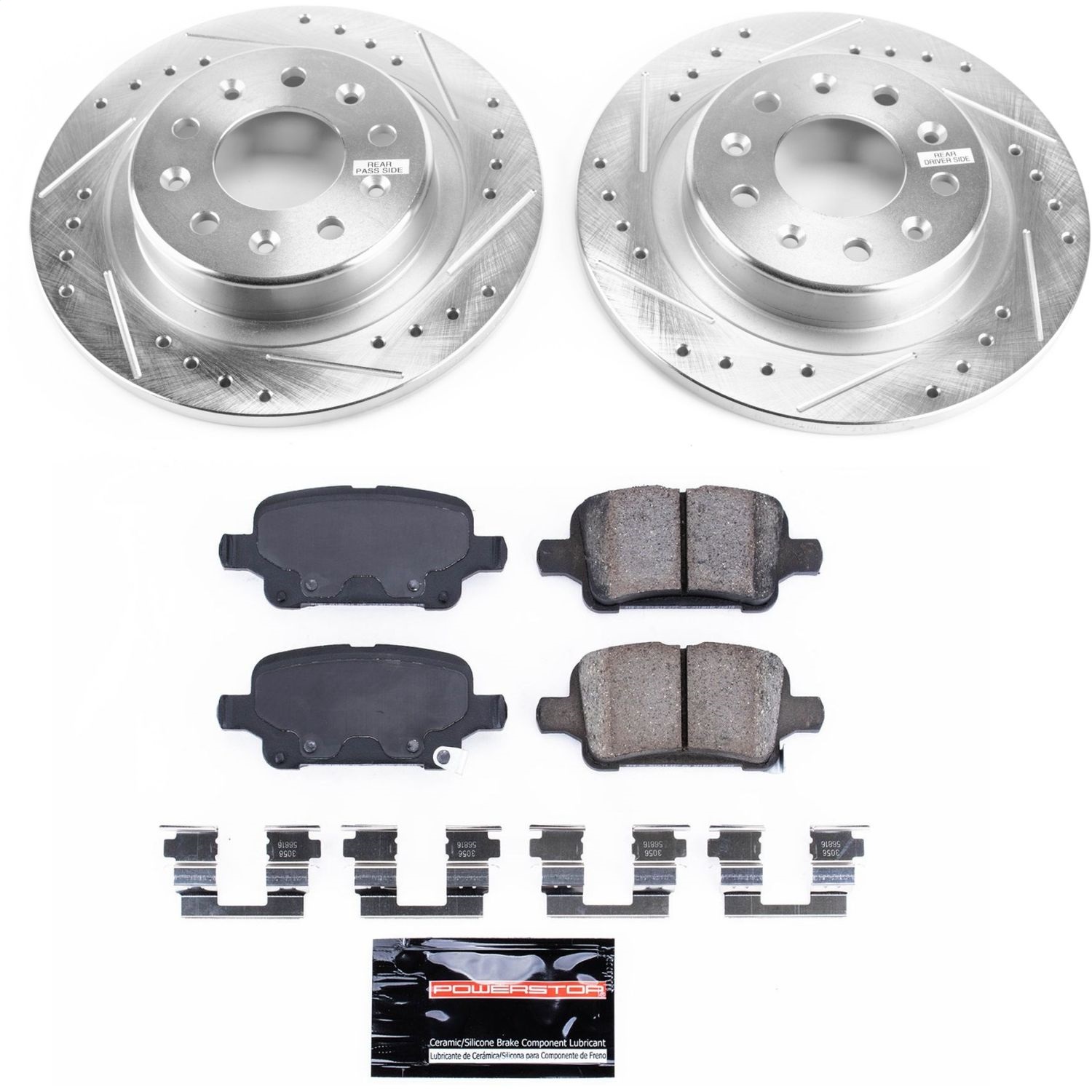 Power Stop - K7717 - Rear - Disc Brake Pad and Rotor Kit