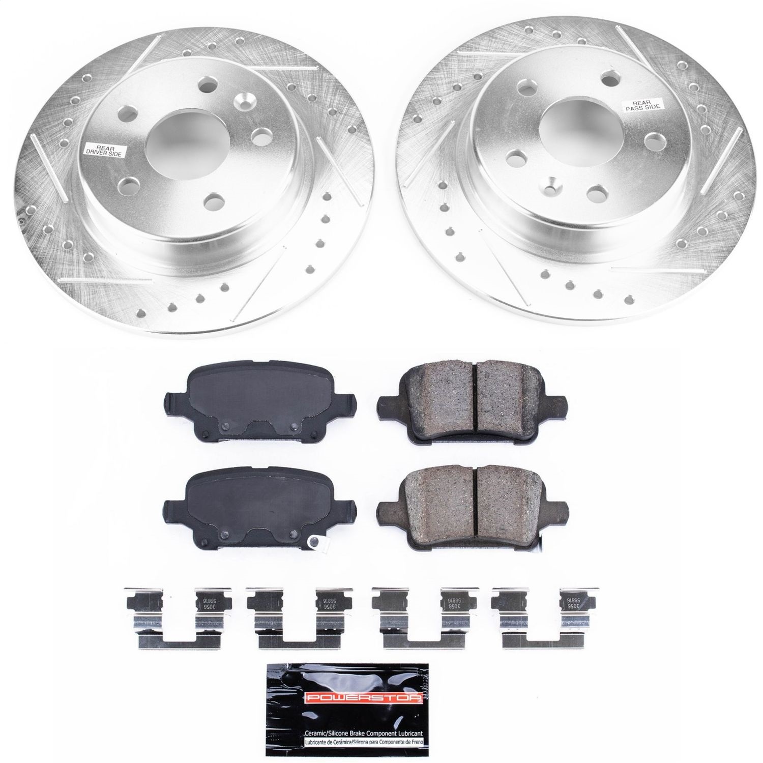 Power Stop - K7720 - Rear - Disc Brake Pad and Rotor Kit