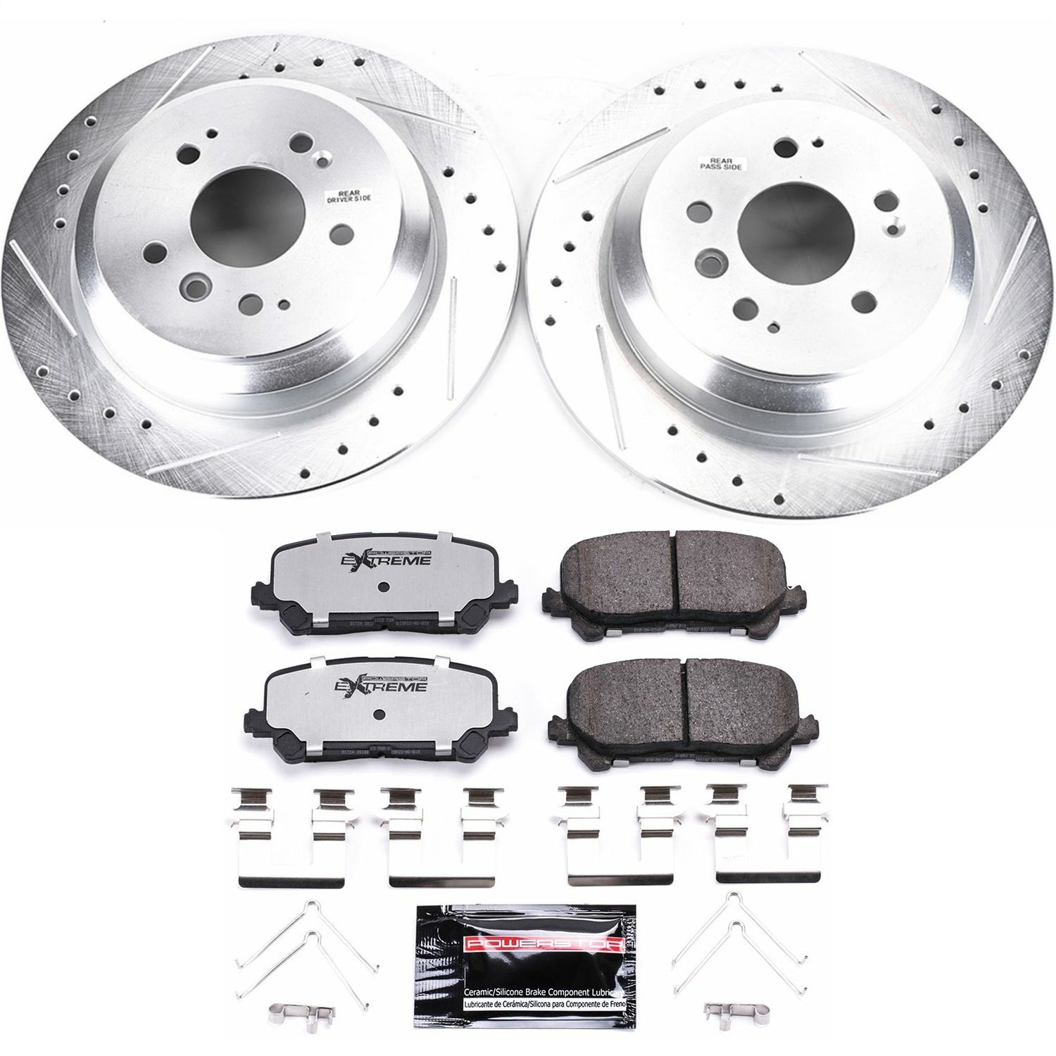 Power Stop - K7727-36 - Rear - Disc Brake Pad and Rotor Kit
