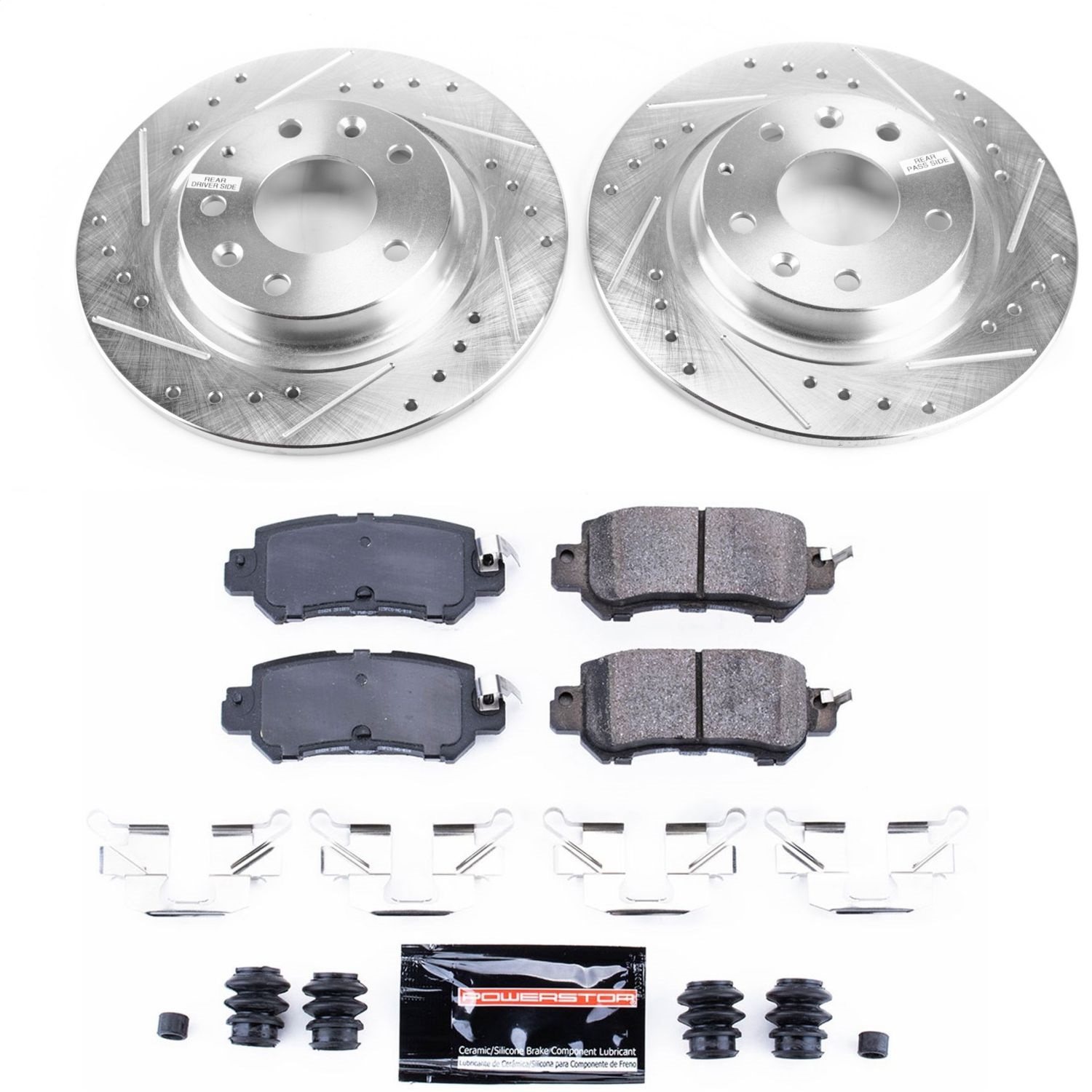 Power Stop - K7741 - Rear - Disc Brake Pad and Rotor Kit