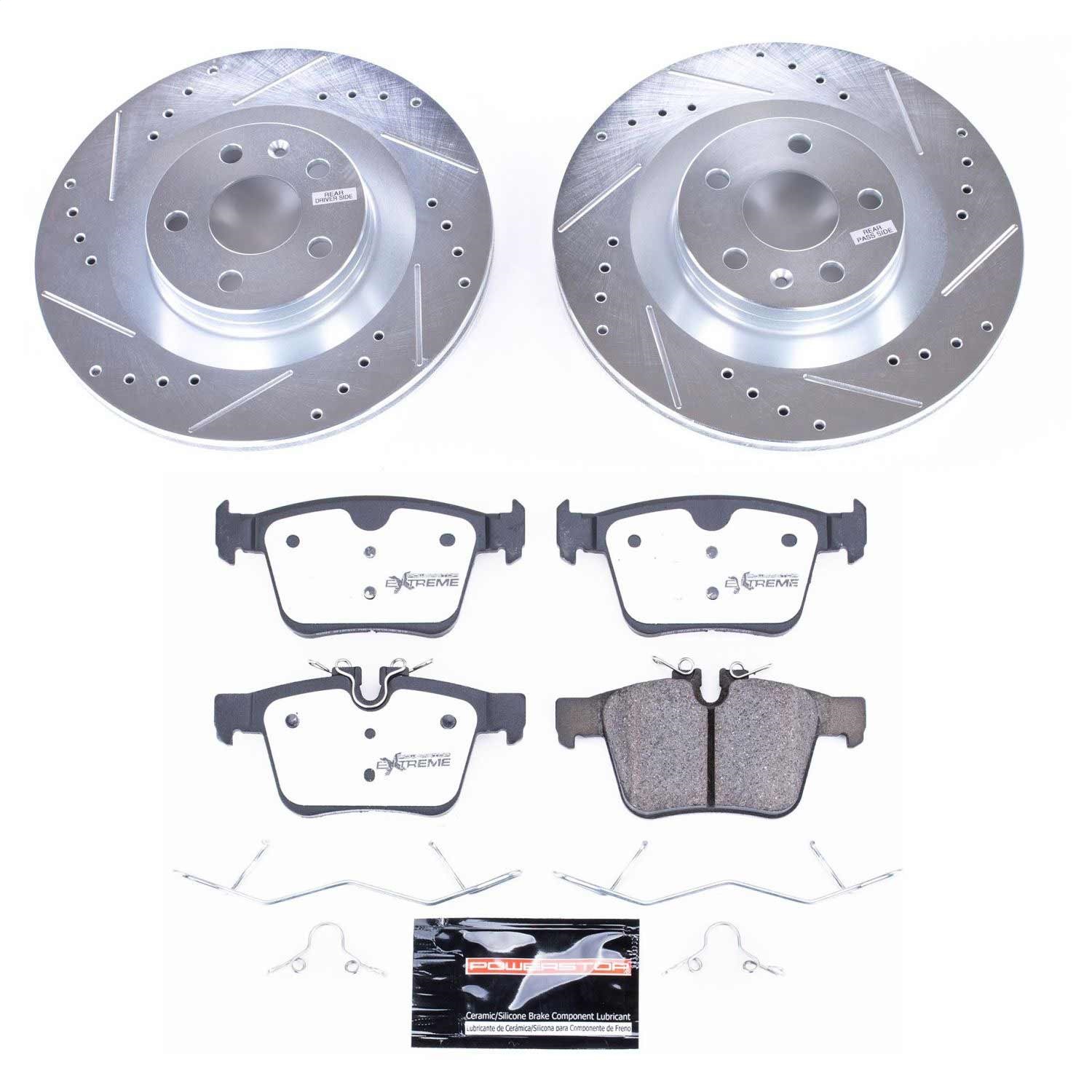 Power Stop - K7757-36 - Rear - Disc Brake Pad and Rotor Kit