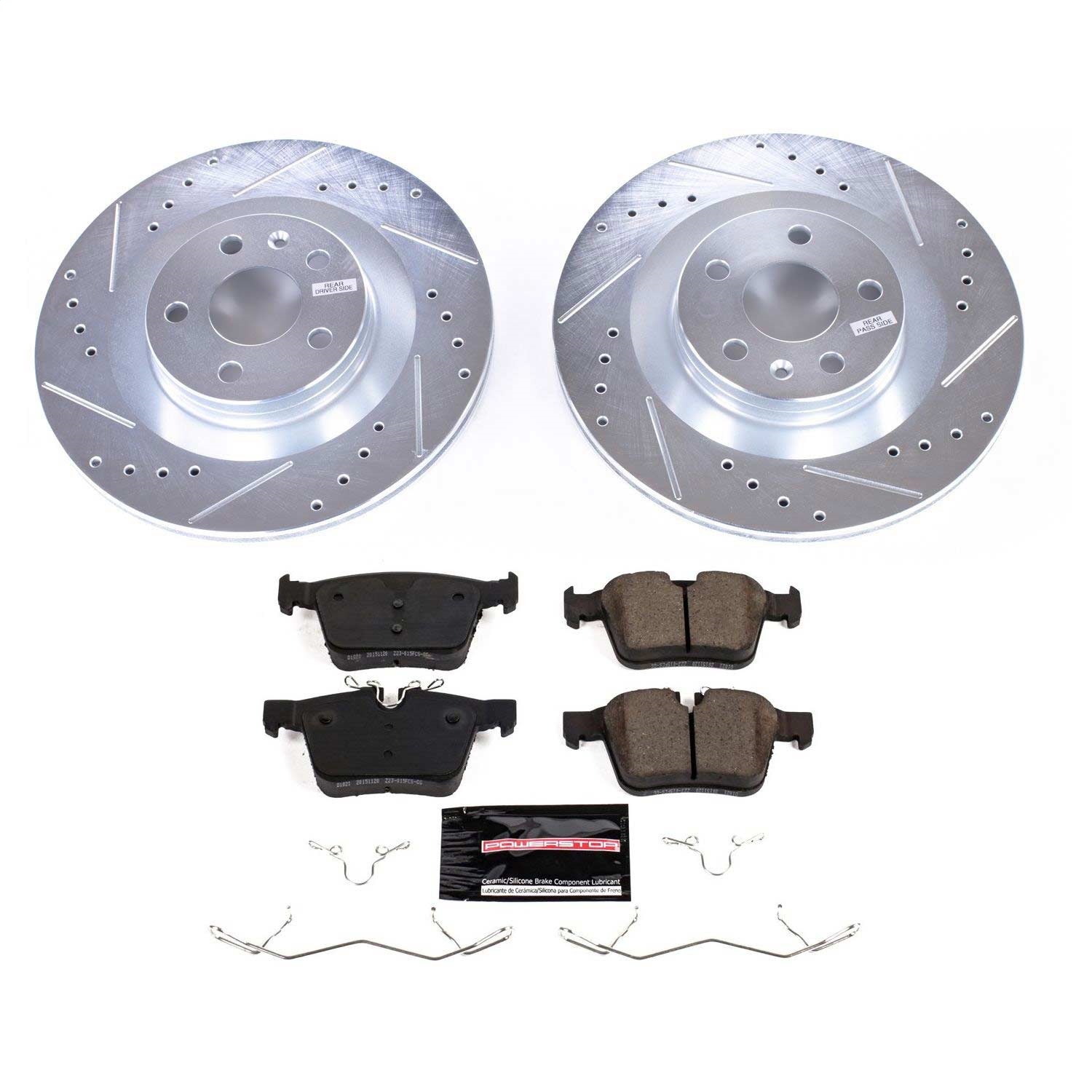 Power Stop - K7757 - Rear - Disc Brake Pad and Rotor Kit