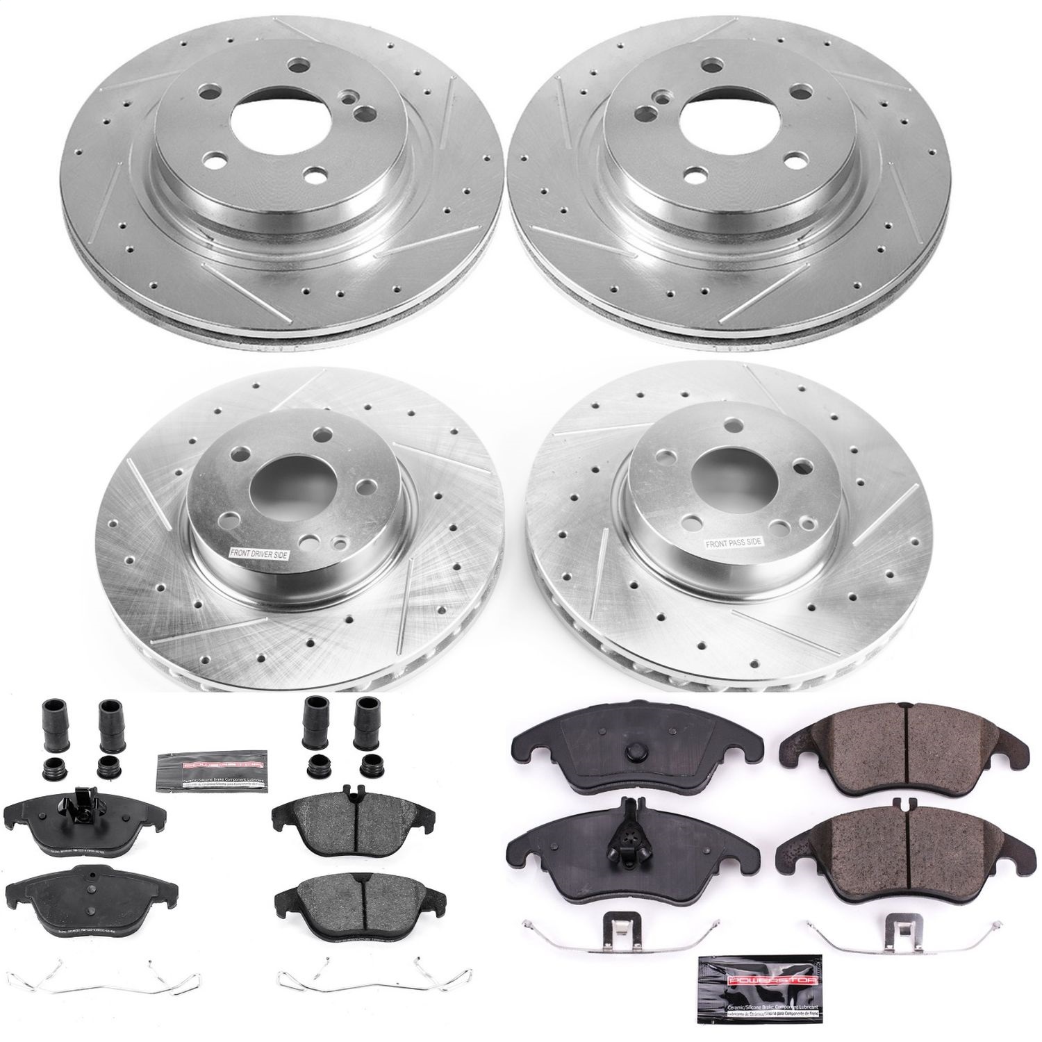 Power Stop - K7760 - Front and Rear - Disc Brake Pad and Rotor Kit