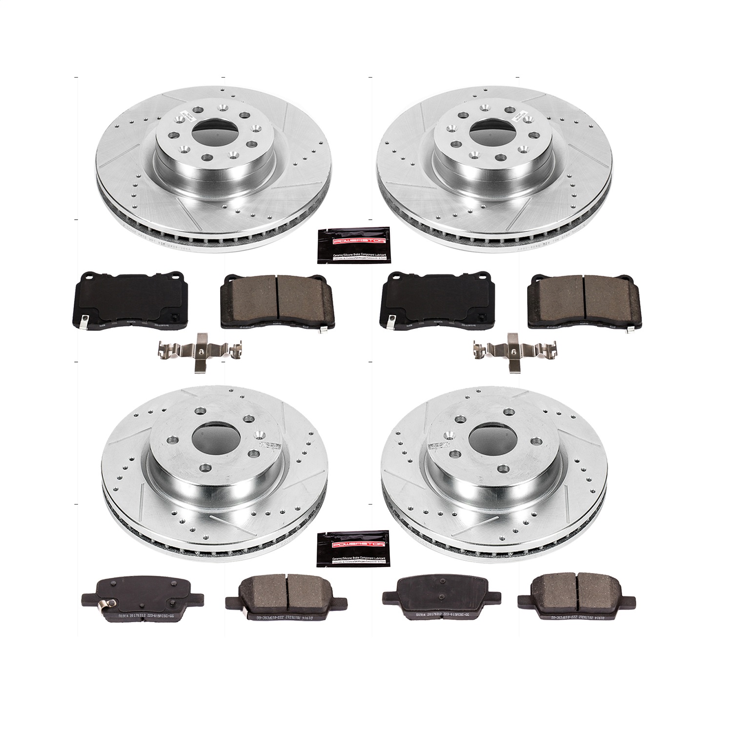 Power Stop - K7816 - Front and Rear - Disc Brake Pad and Rotor Kit