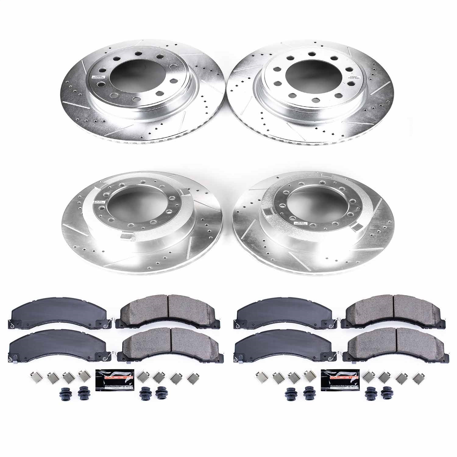 Power Stop - K7818 - Front and Rear - Disc Brake Pad and Rotor Kit