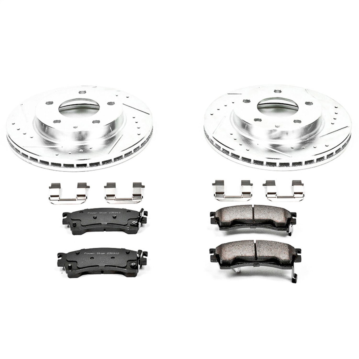 Power Stop - K782 - Front - Disc Brake Pad and Rotor Kit