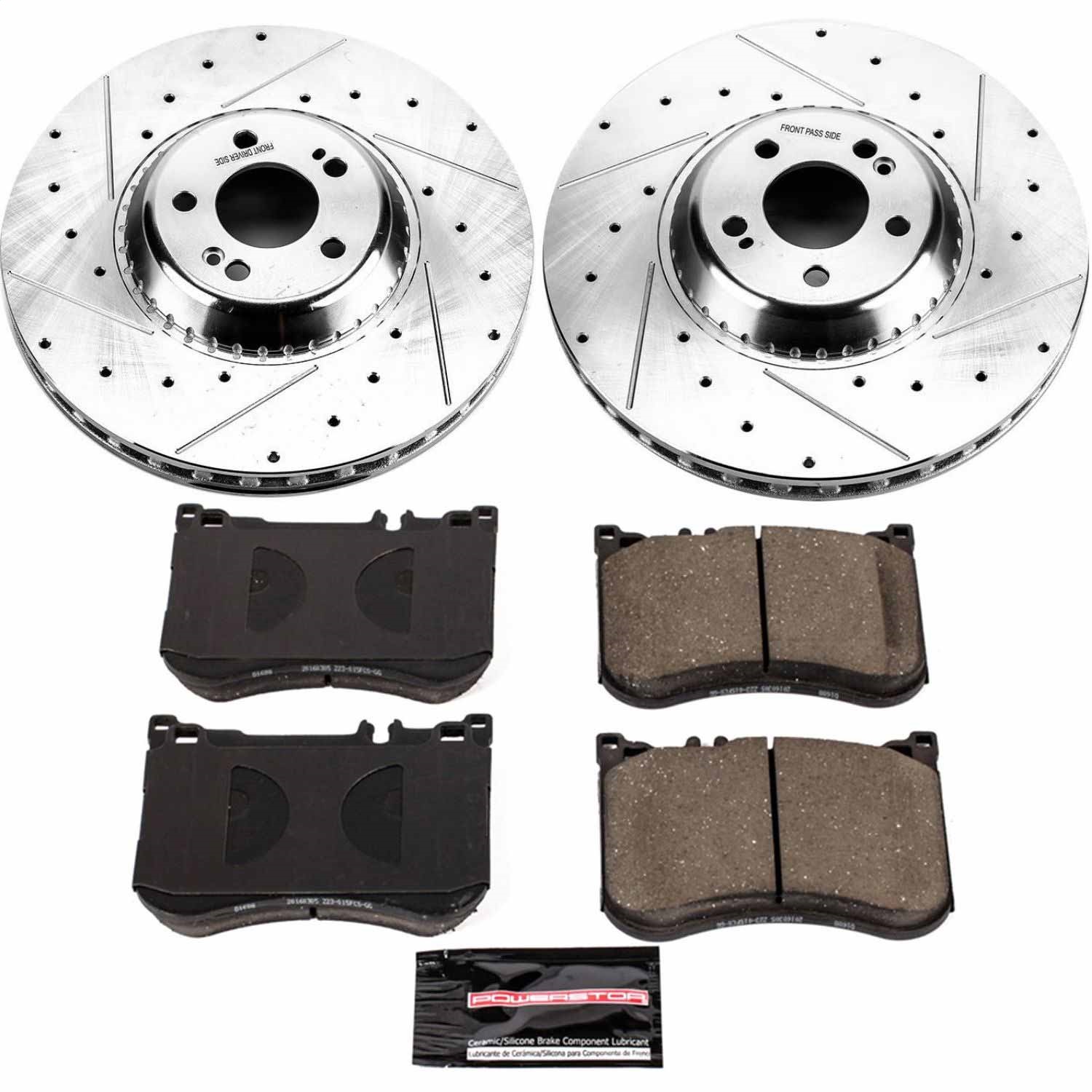 Power Stop - K7852 - Front - Disc Brake Pad and Rotor Kit