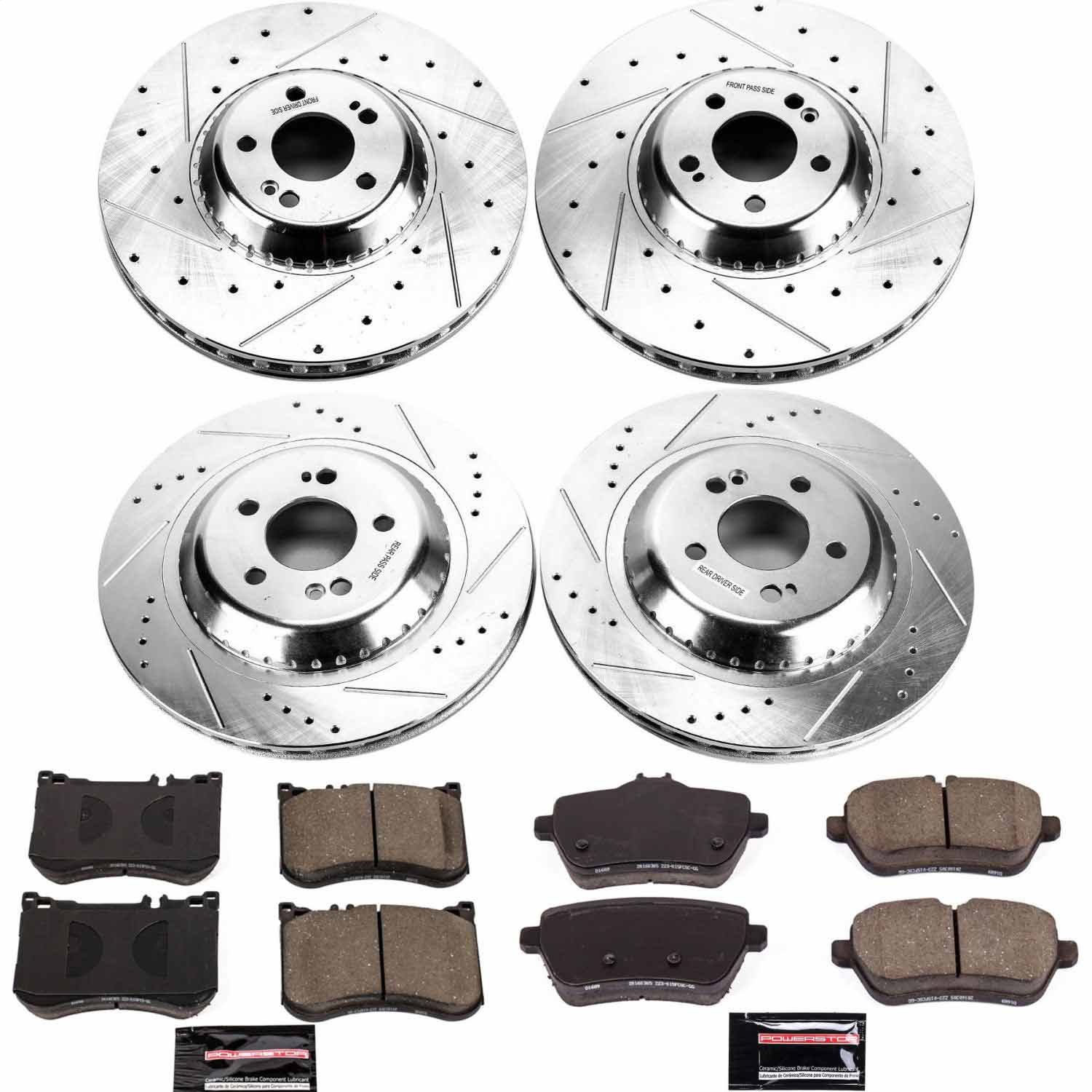 Power Stop - K7853 - Front and Rear - Disc Brake Pad and Rotor Kit