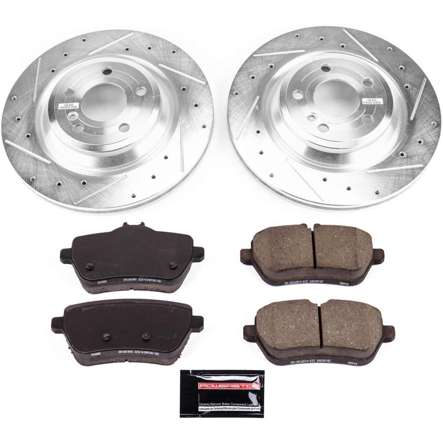 Power Stop - K7859 - Rear - Disc Brake Pad and Rotor Kit