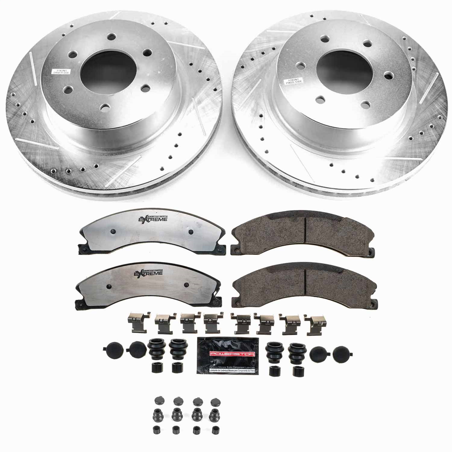 Power Stop - K7875-36 - Front - Disc Brake Pad and Rotor Kit