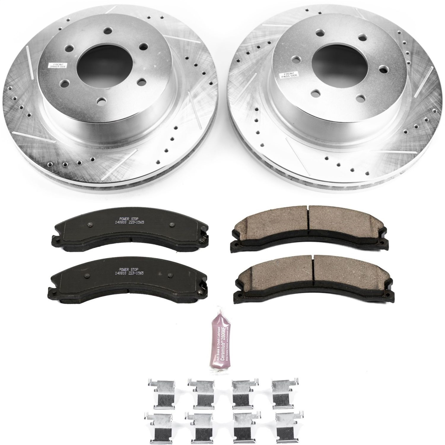 Power Stop - K7875 - Front - Disc Brake Pad and Rotor Kit