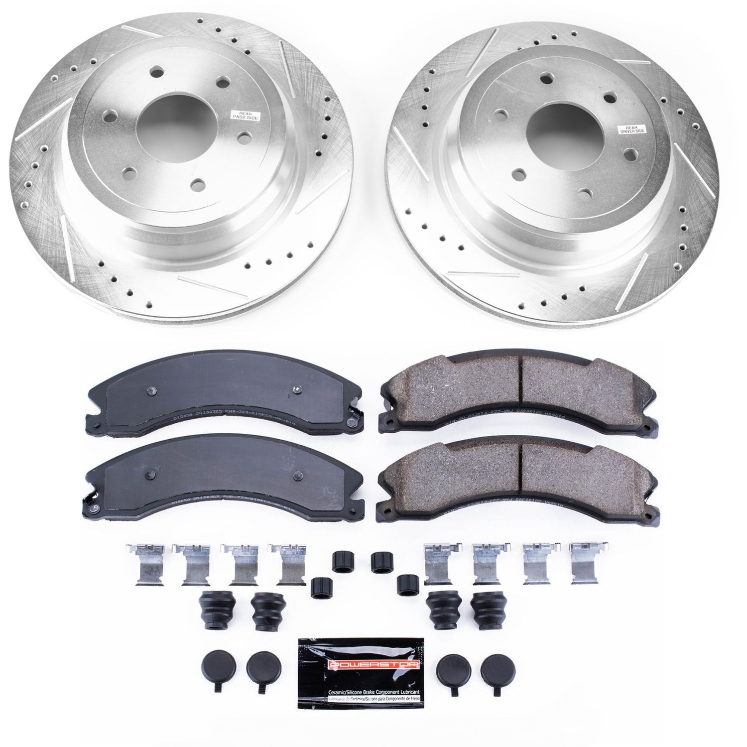 Power Stop - K7877 - Rear - Disc Brake Pad and Rotor Kit