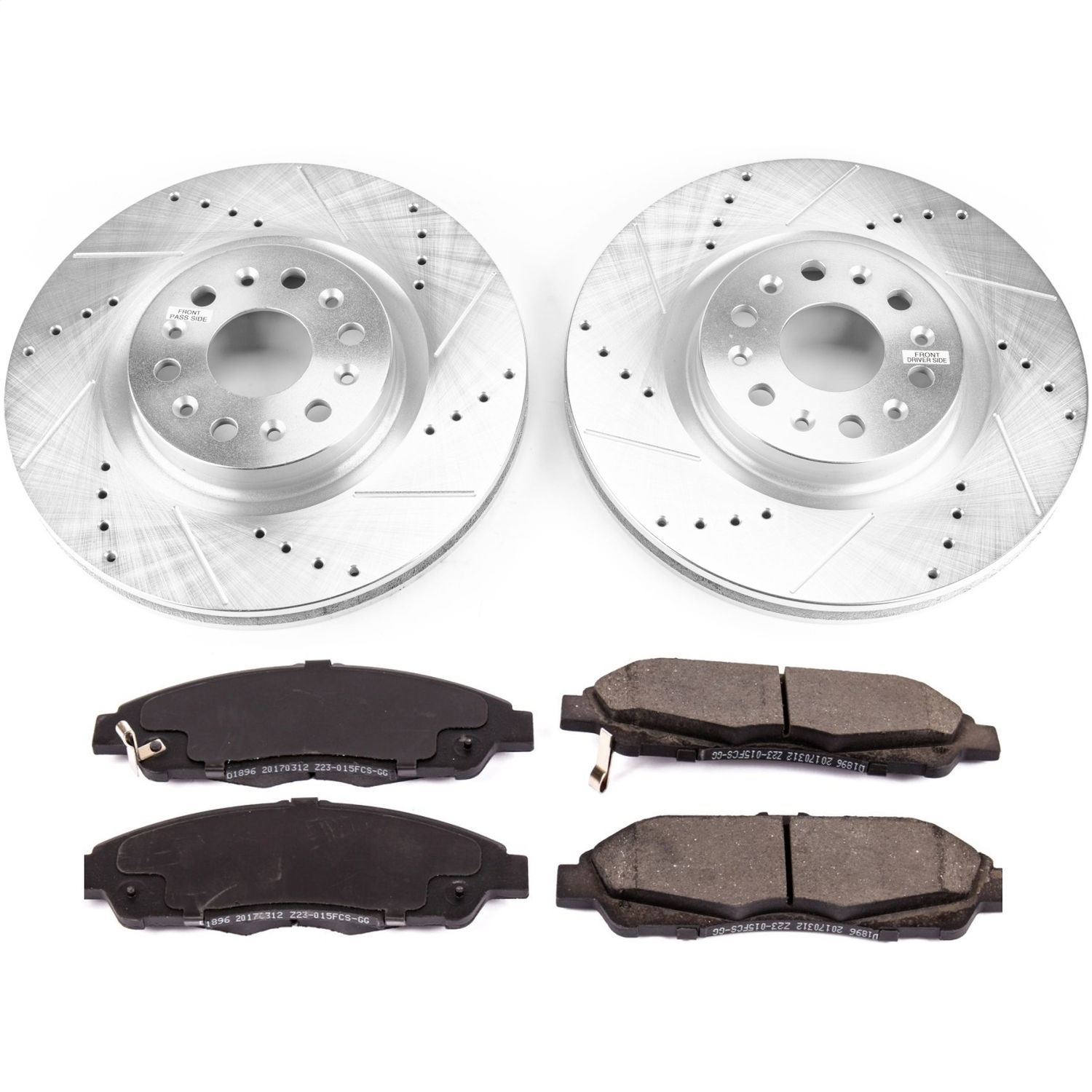 Power Stop - K7883 - Front - Disc Brake Pad and Rotor Kit