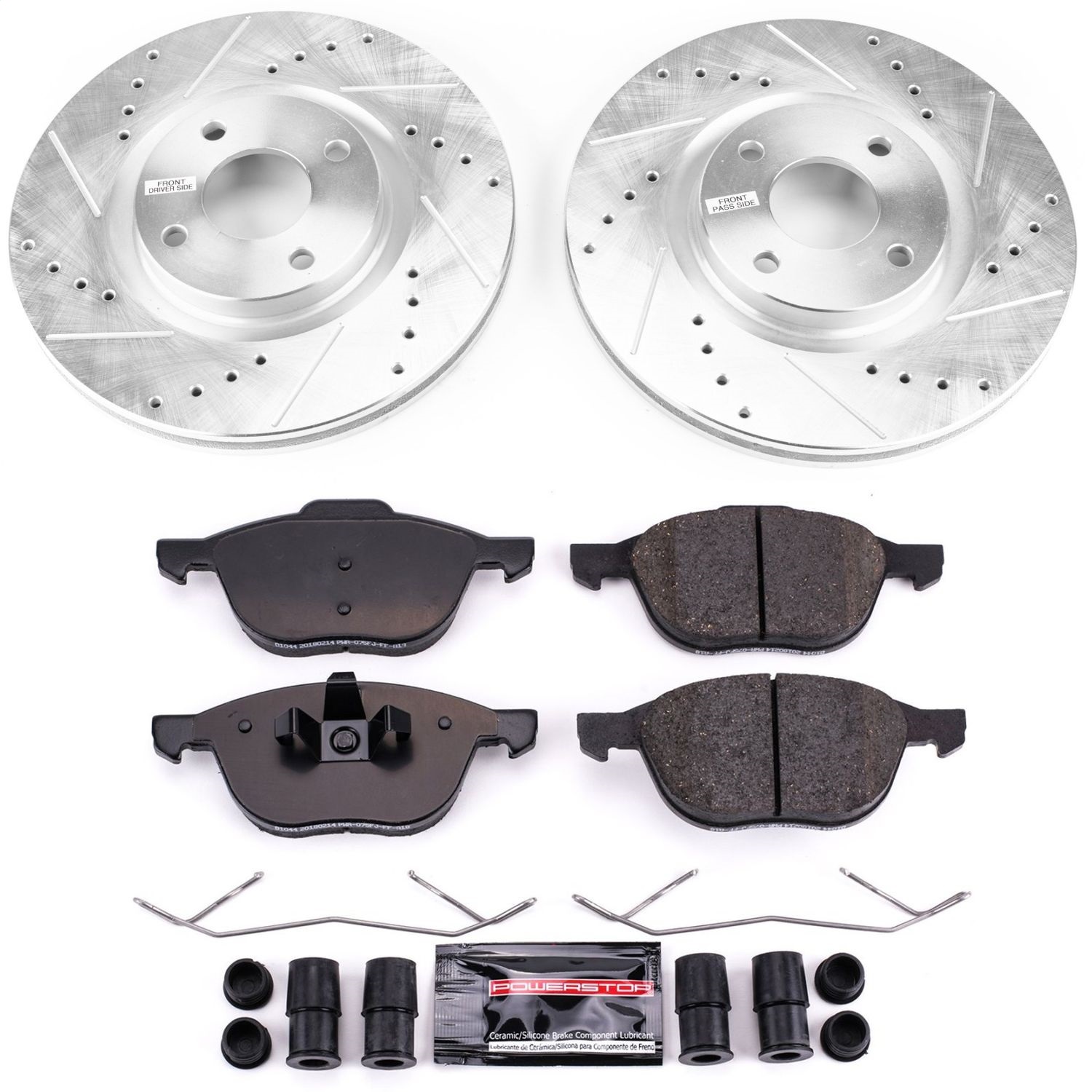 Power Stop - K7884 - Front - Disc Brake Pad and Rotor Kit