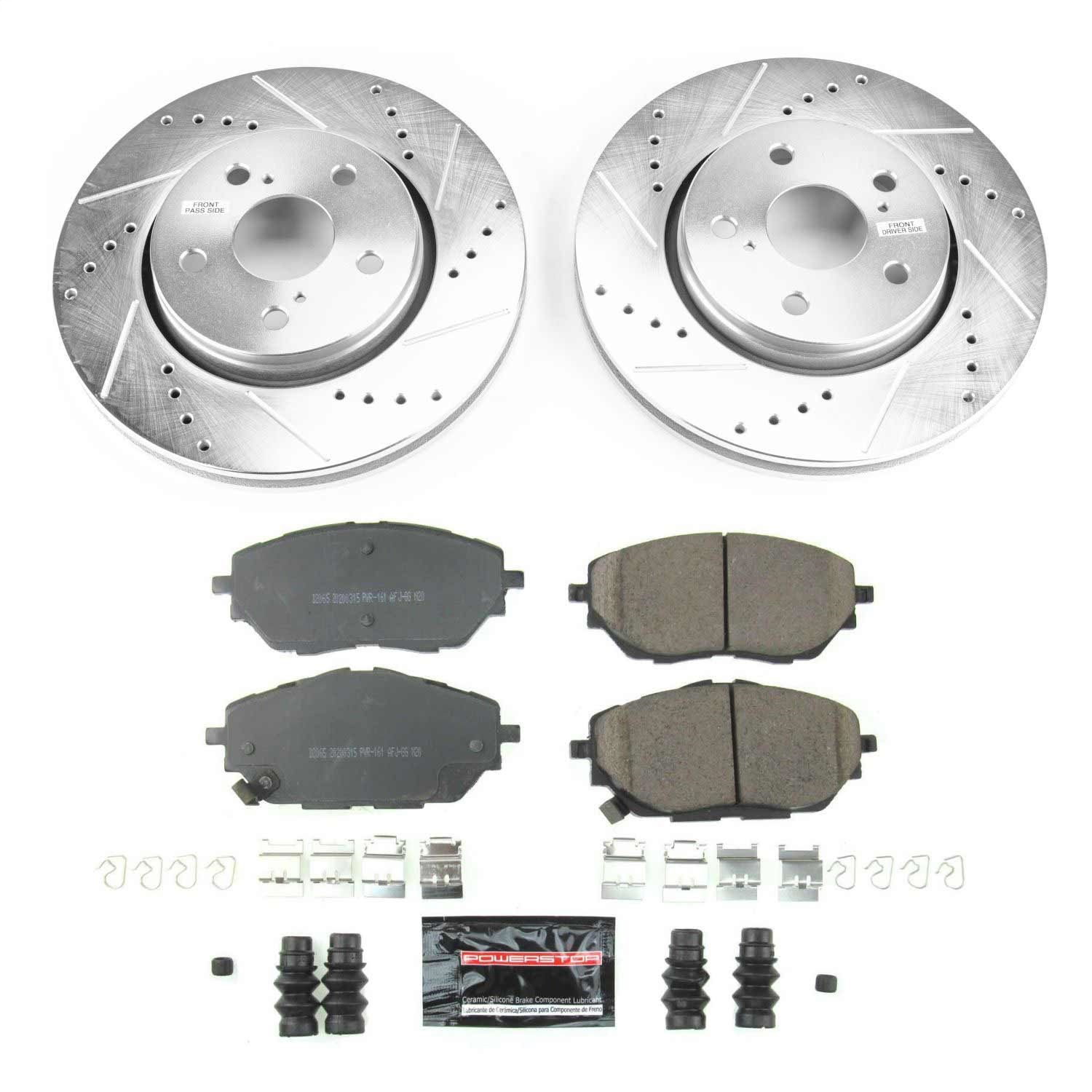 Power Stop - K7890 - Front - Disc Brake Pad and Rotor Kit