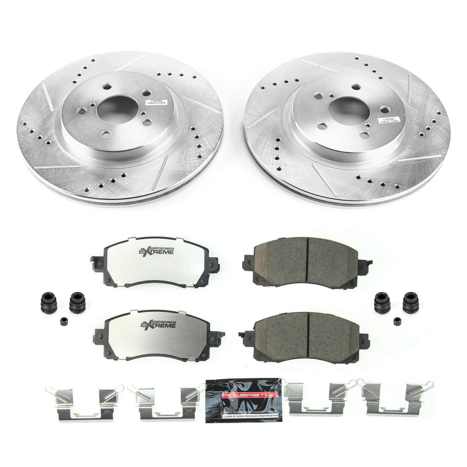 Power Stop - K7892-26 - Front - Disc Brake Pad and Rotor Kit