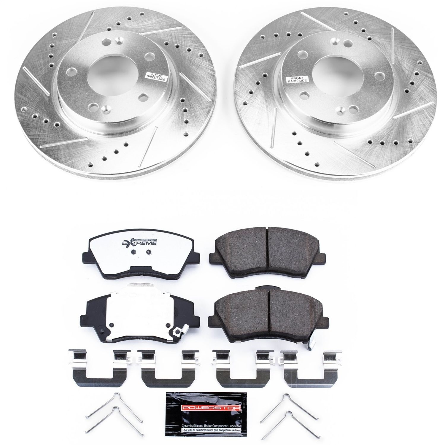 Power Stop - K7893-36 - Front - Disc Brake Pad and Rotor Kit
