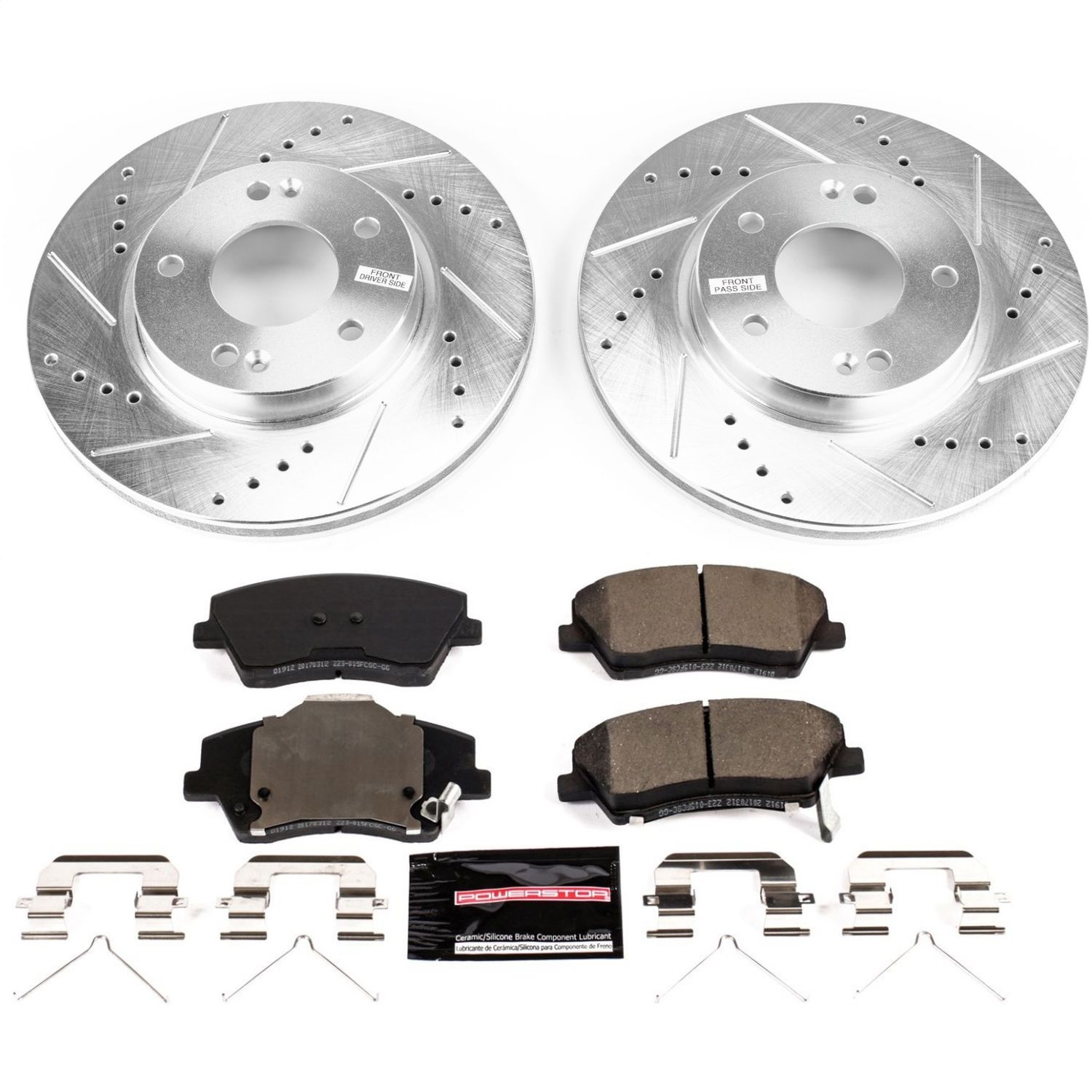 Power Stop - K7893 - Front - Disc Brake Pad and Rotor Kit