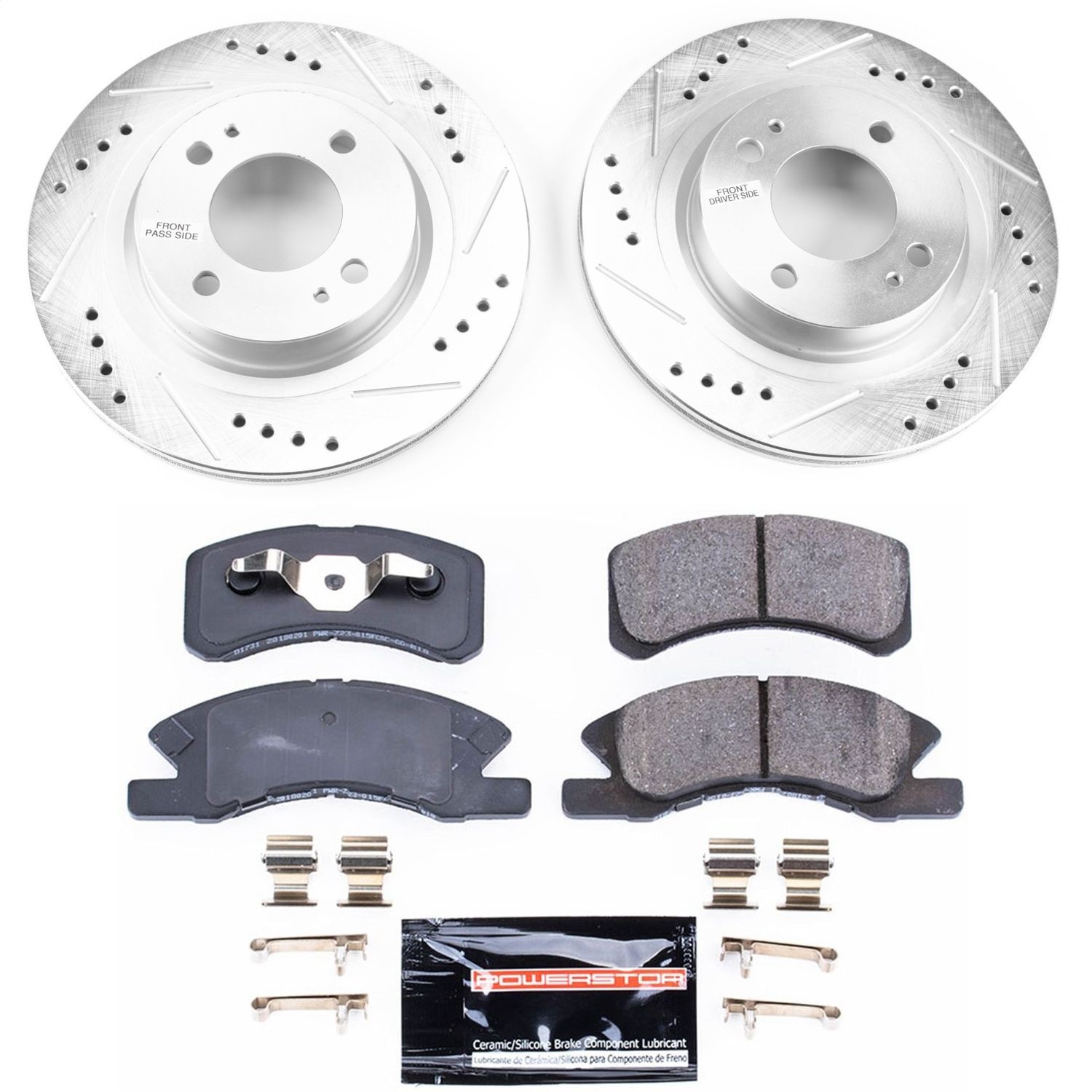 Power Stop - K7894 - Front - Disc Brake Pad and Rotor Kit