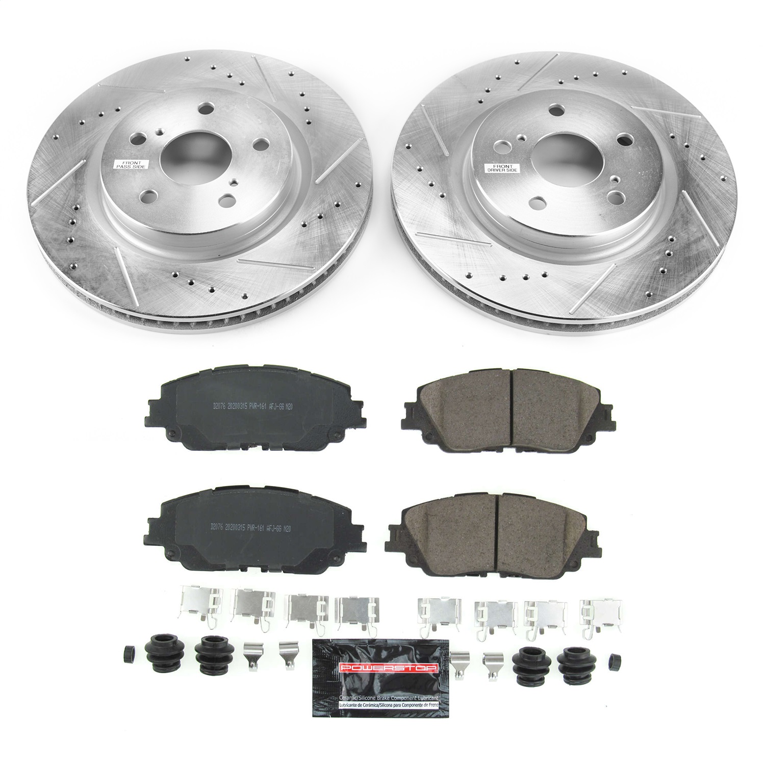 Power Stop - K7895 - Front - Disc Brake Pad and Rotor Kit