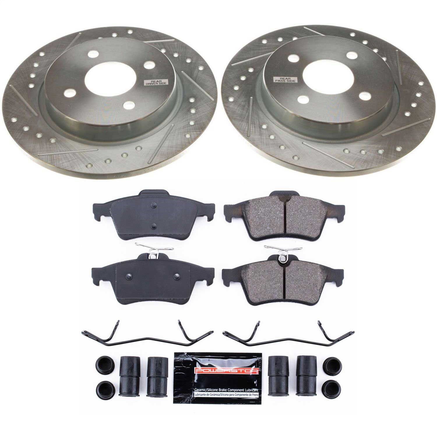 Power Stop - K7898 - Rear - Disc Brake Pad and Rotor Kit