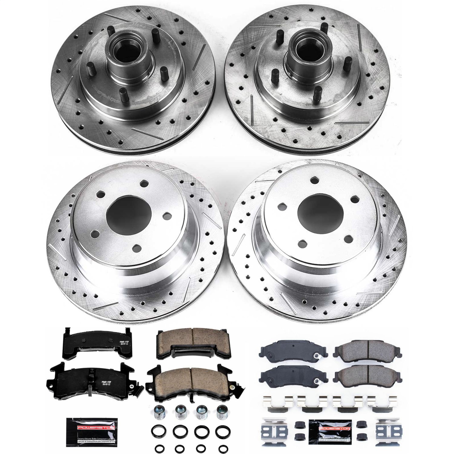 Power Stop - K7913 - Front and Rear - Disc Brake Pad and Rotor Kit