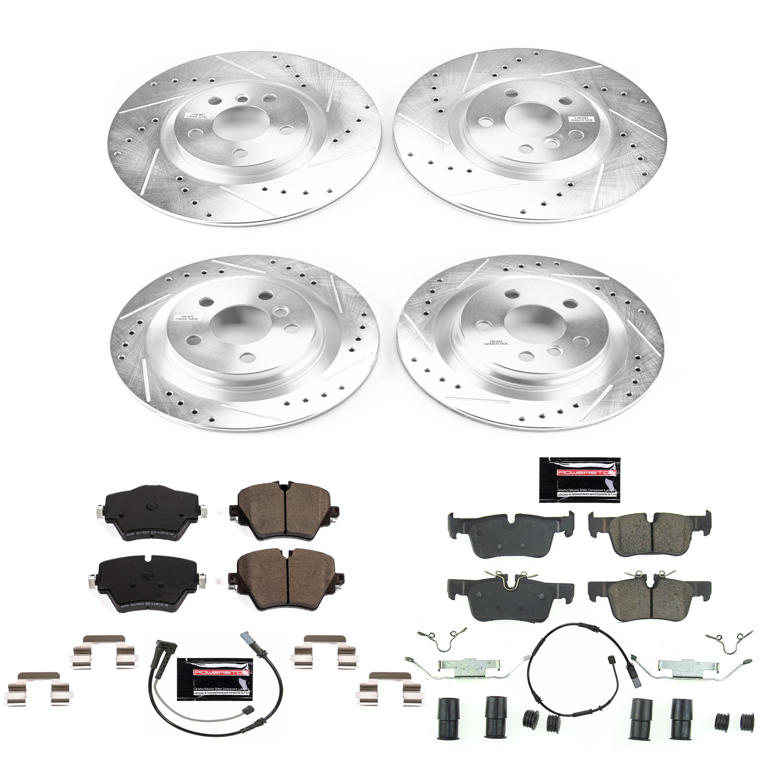 Power Stop - K7916 - Front and Rear - Disc Brake Pad and Rotor Kit